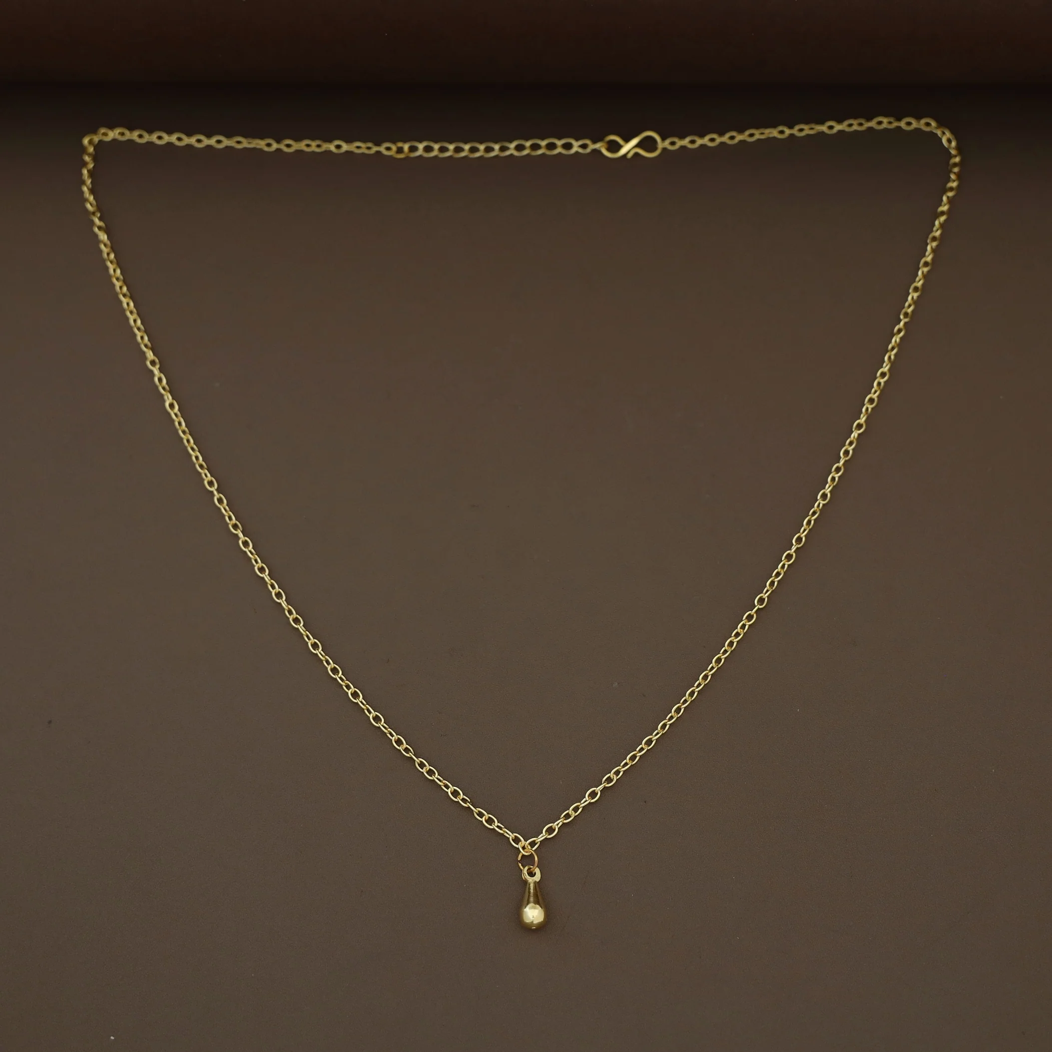 Saanya Golden Drop Chainy Neckpiece - Image 4