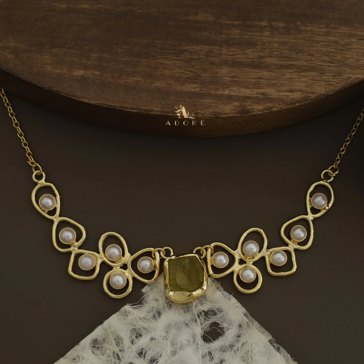 Sabera Raw Stone Pearl Neckpiece - Image 13
