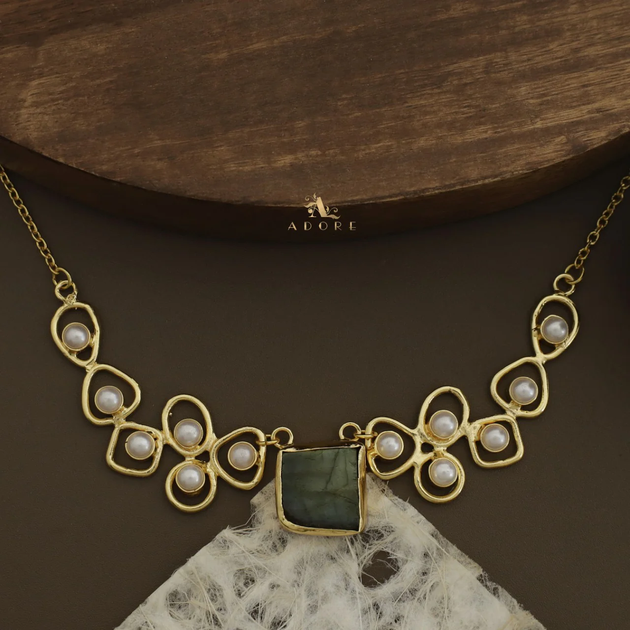 Sabera Raw Stone Pearl Neckpiece - Image 14