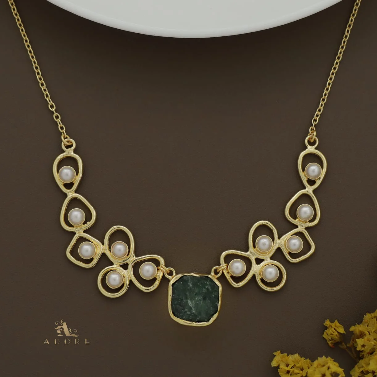 Sabera Raw Stone Pearl Neckpiece - Image 18