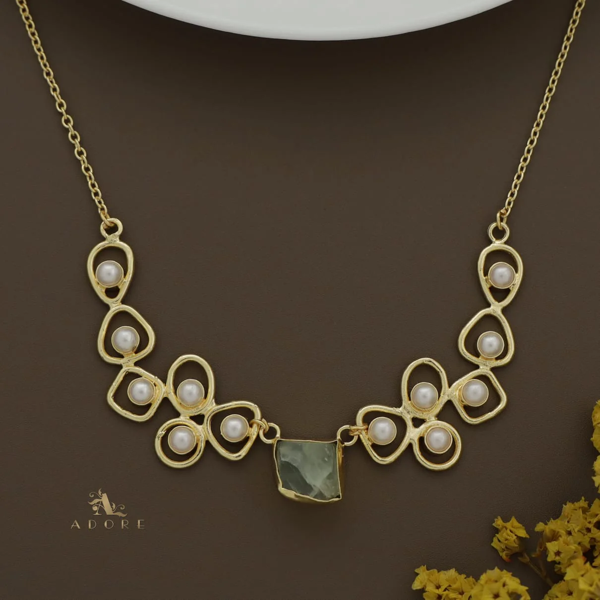 Sabera Raw Stone Pearl Neckpiece - Image 19