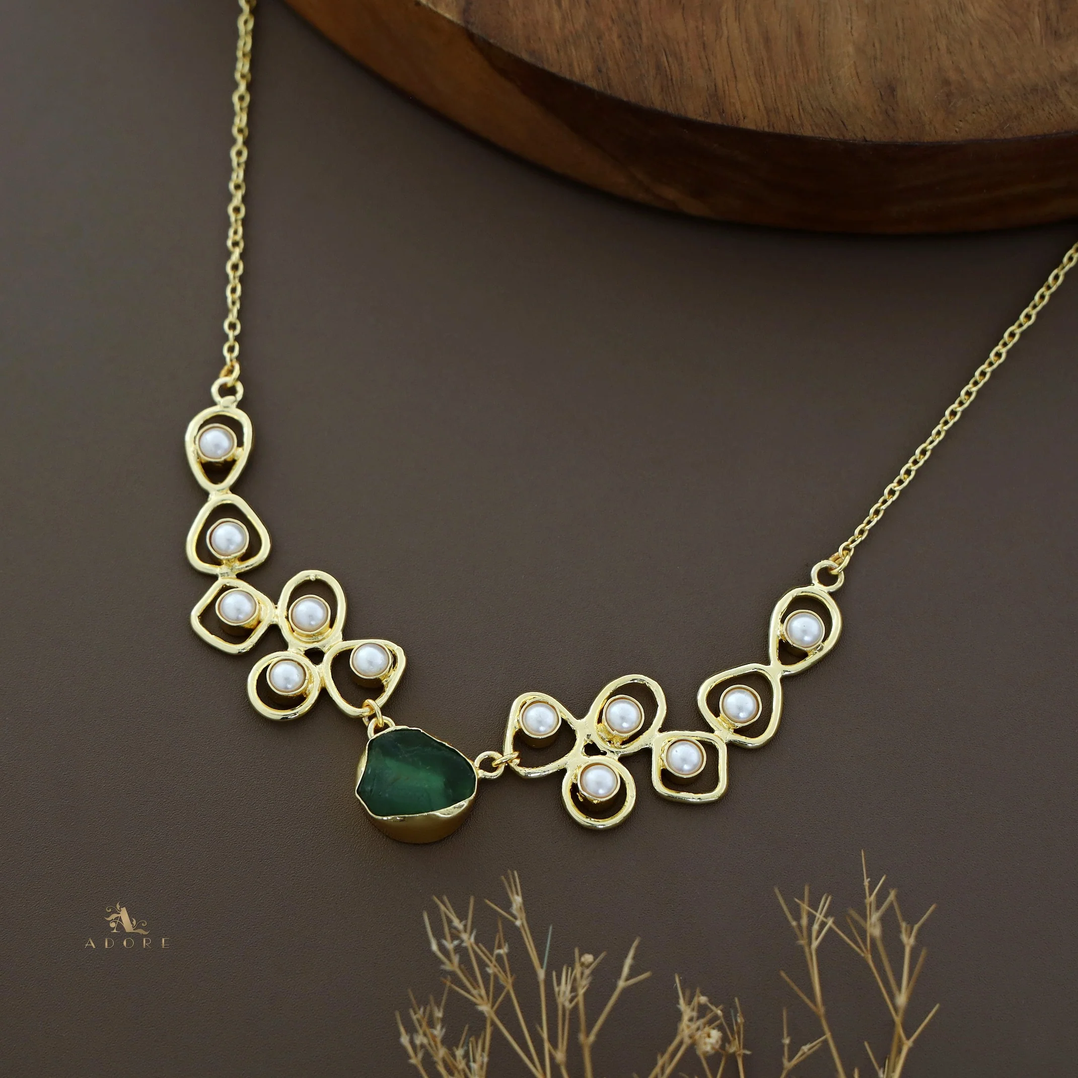 Sabera Raw Stone Pearl Neckpiece - Image 20