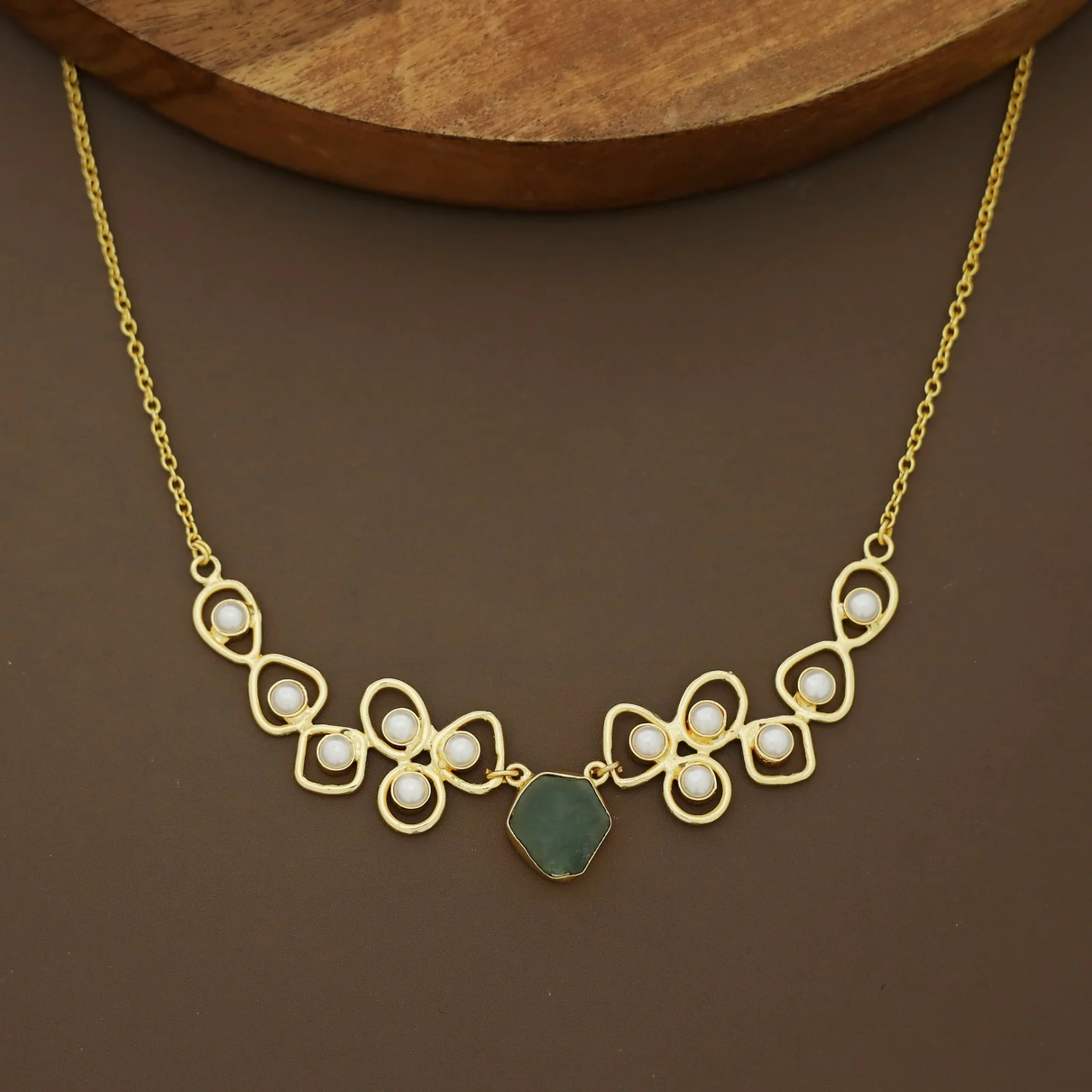 Sabera Raw Stone Pearl Neckpiece - Image 25