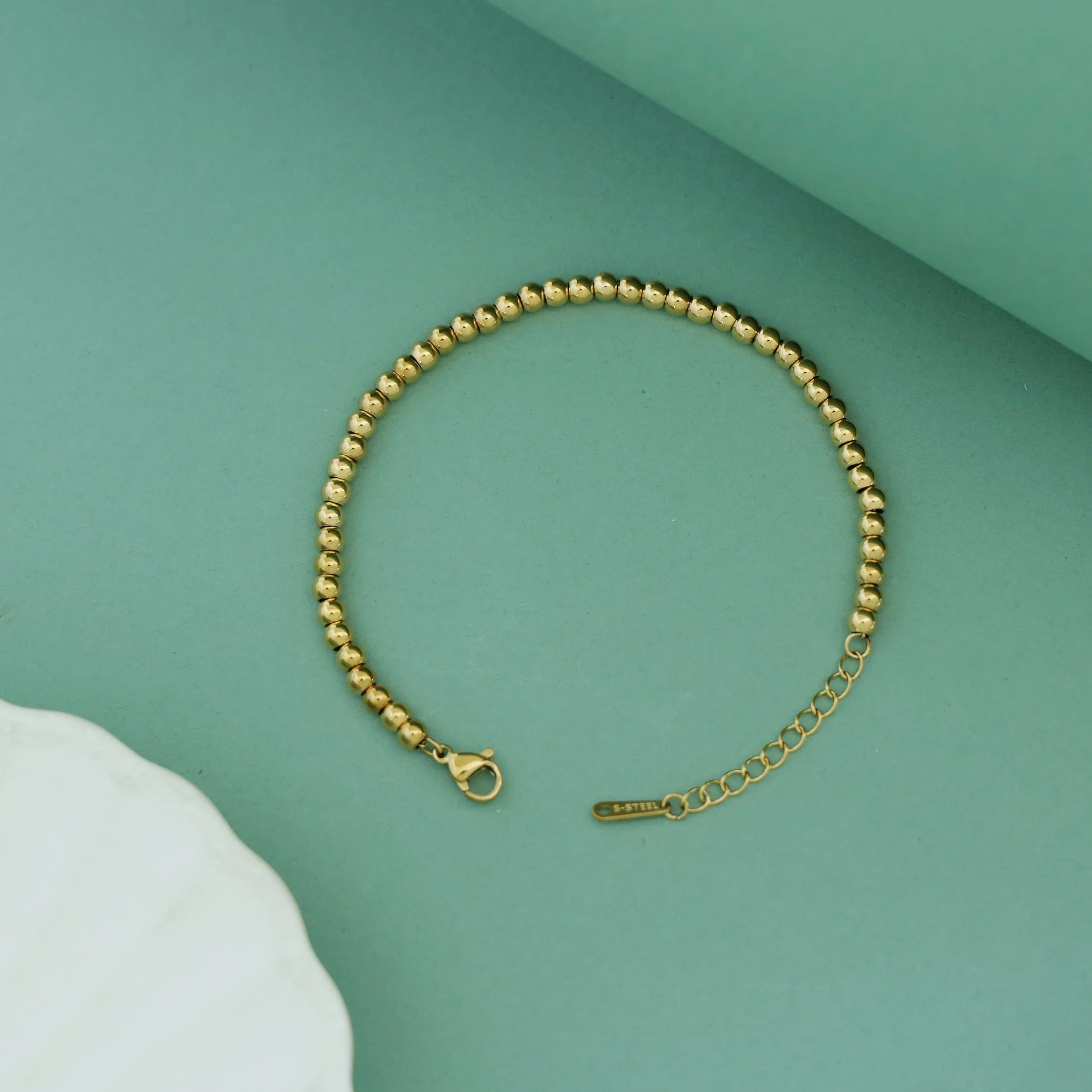 Sabine Golden Ball Bracelet - Image 2