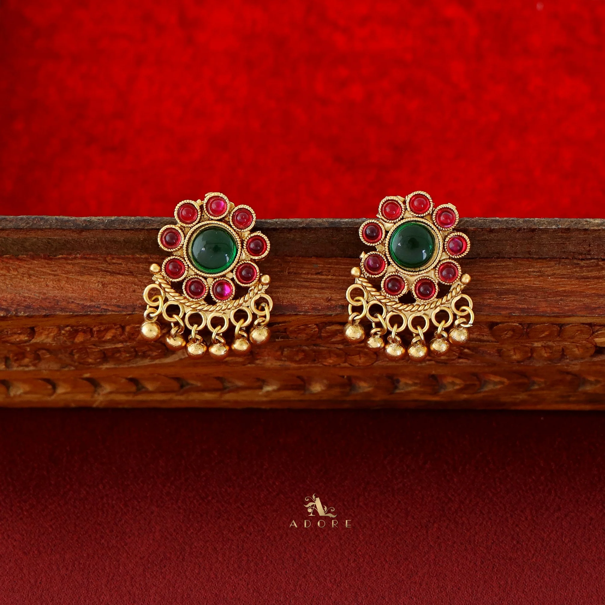 Samudra 4 Layer Parampara Choker With Earring - Image 13