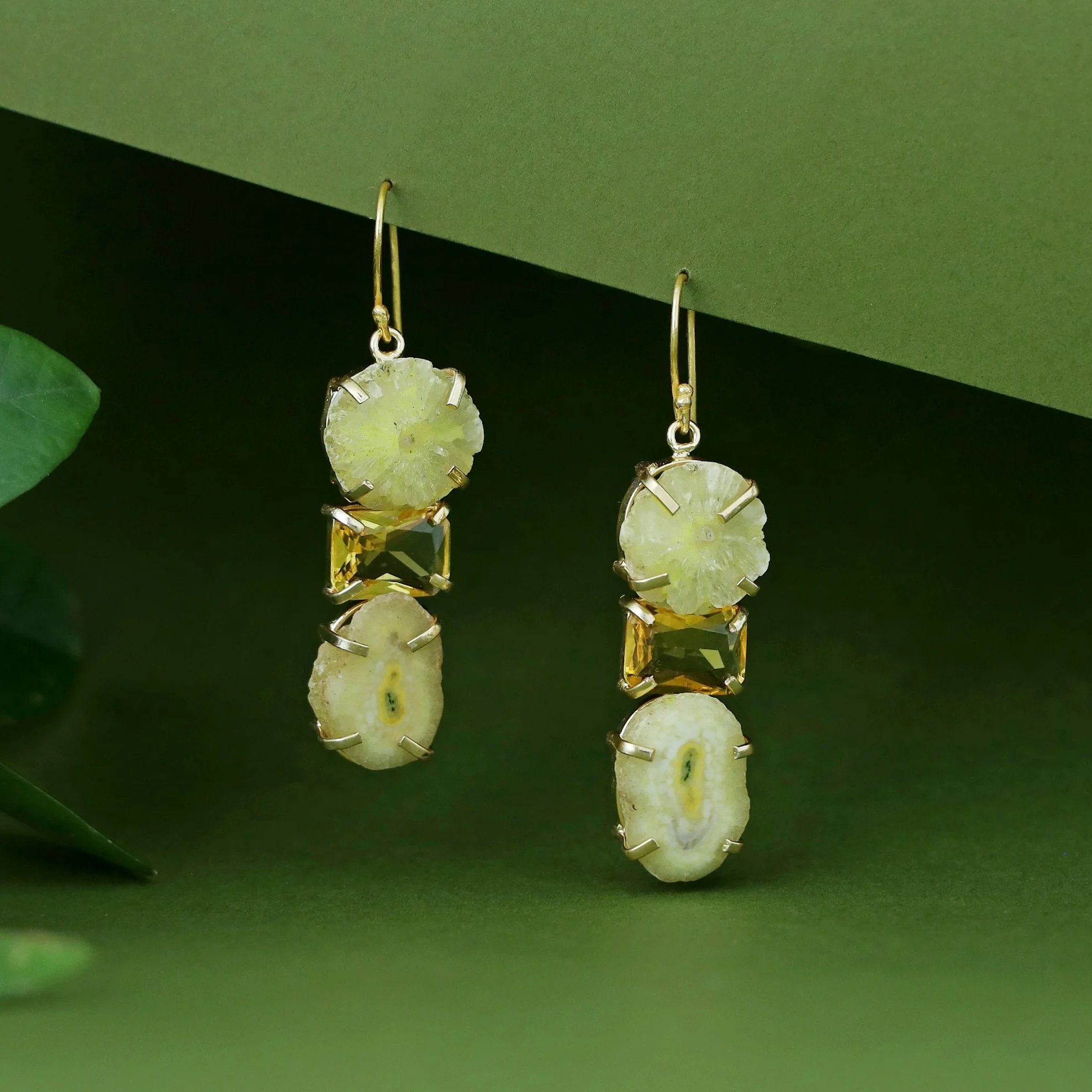 Saskia Solar Agate + Glossy Stone Drop - Image 10