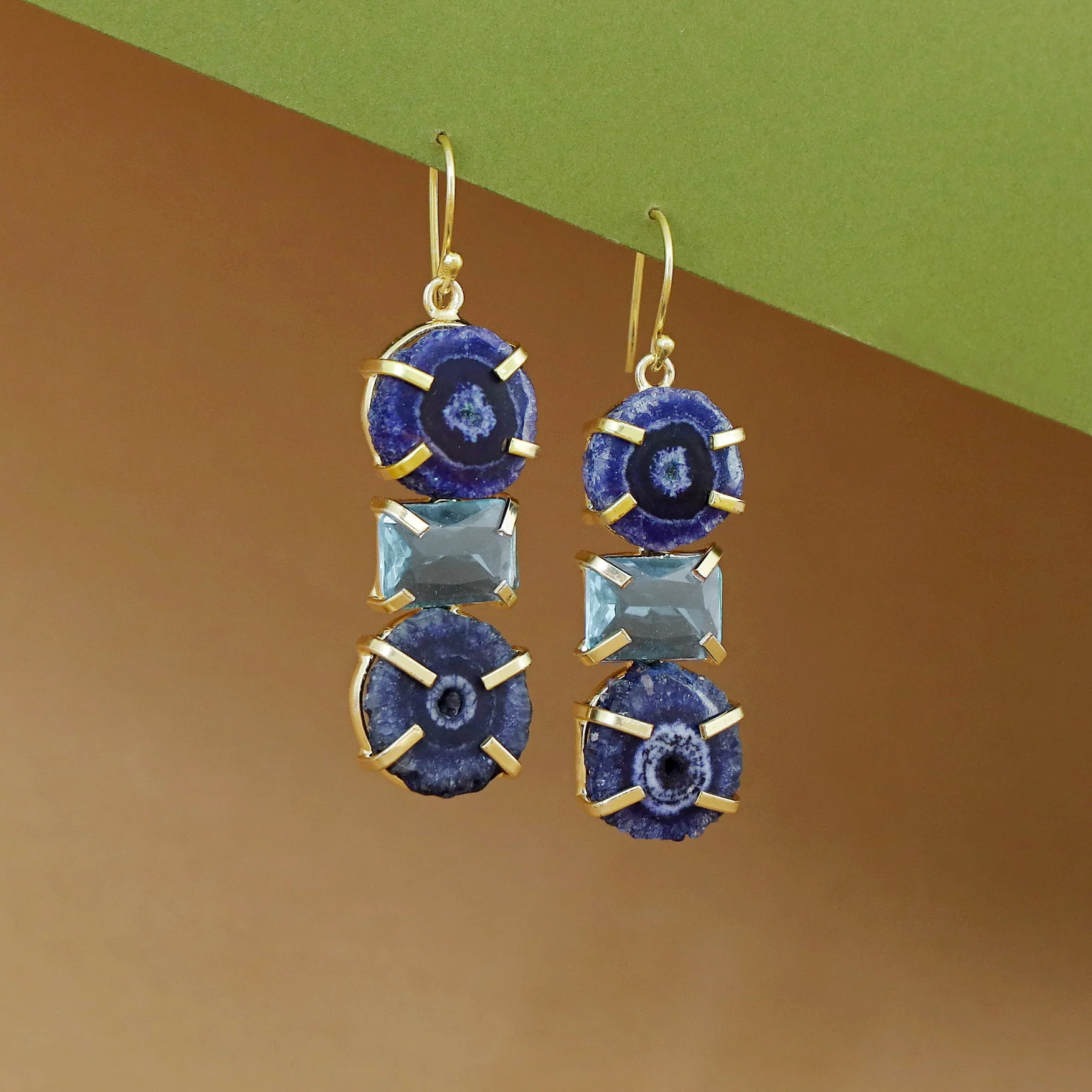 Saskia Solar Agate + Glossy Stone Drop - Image 11