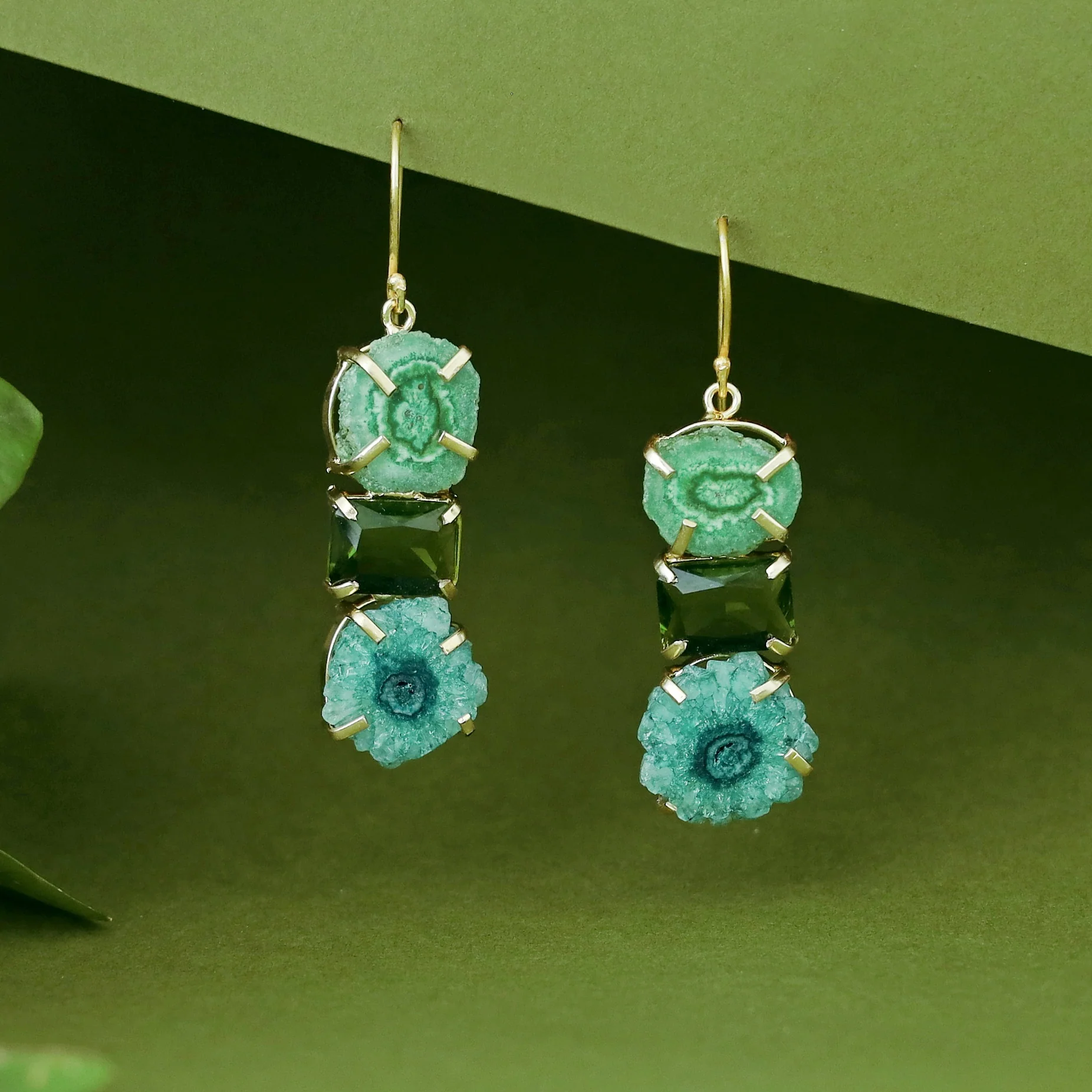Saskia Solar Agate + Glossy Stone Drop - Image 12