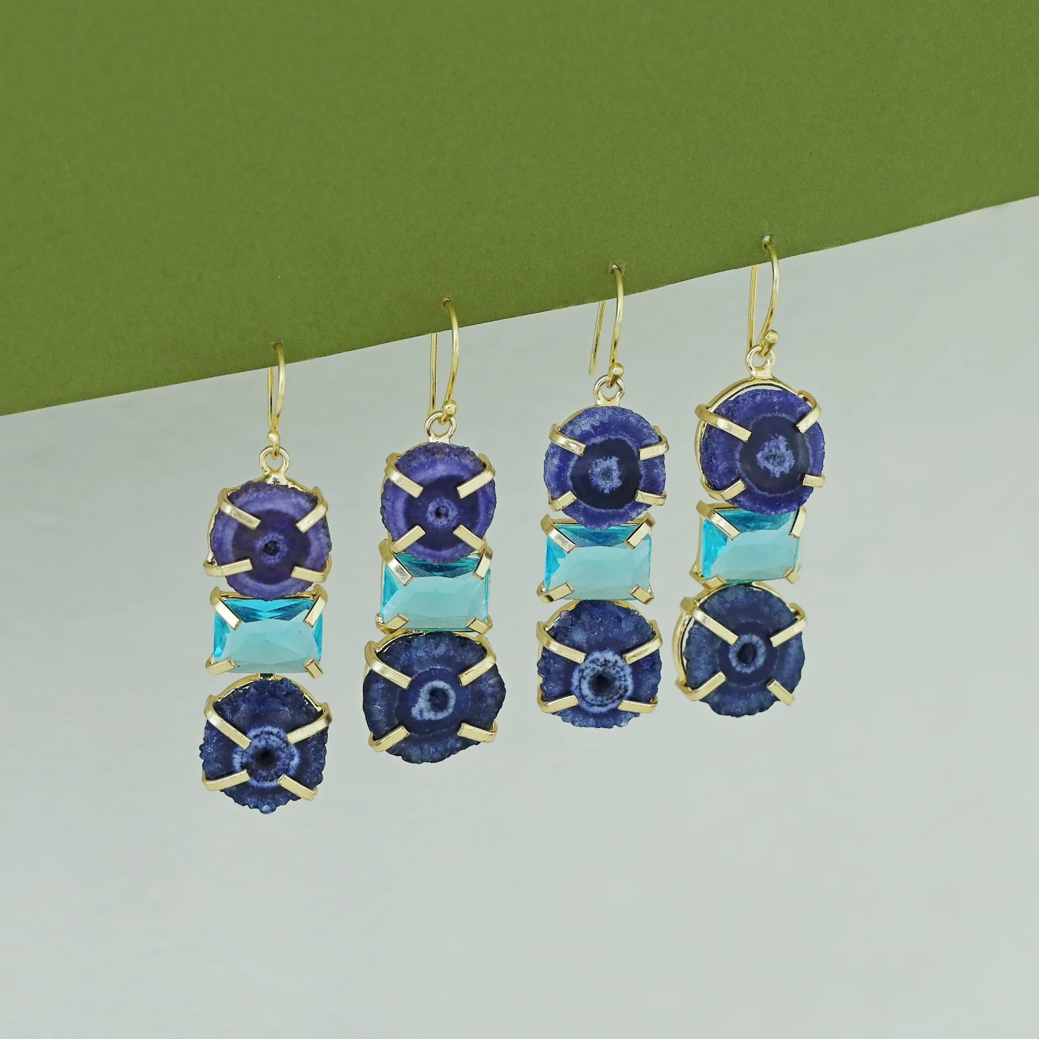 Saskia Solar Agate + Glossy Stone Drop - Image 14