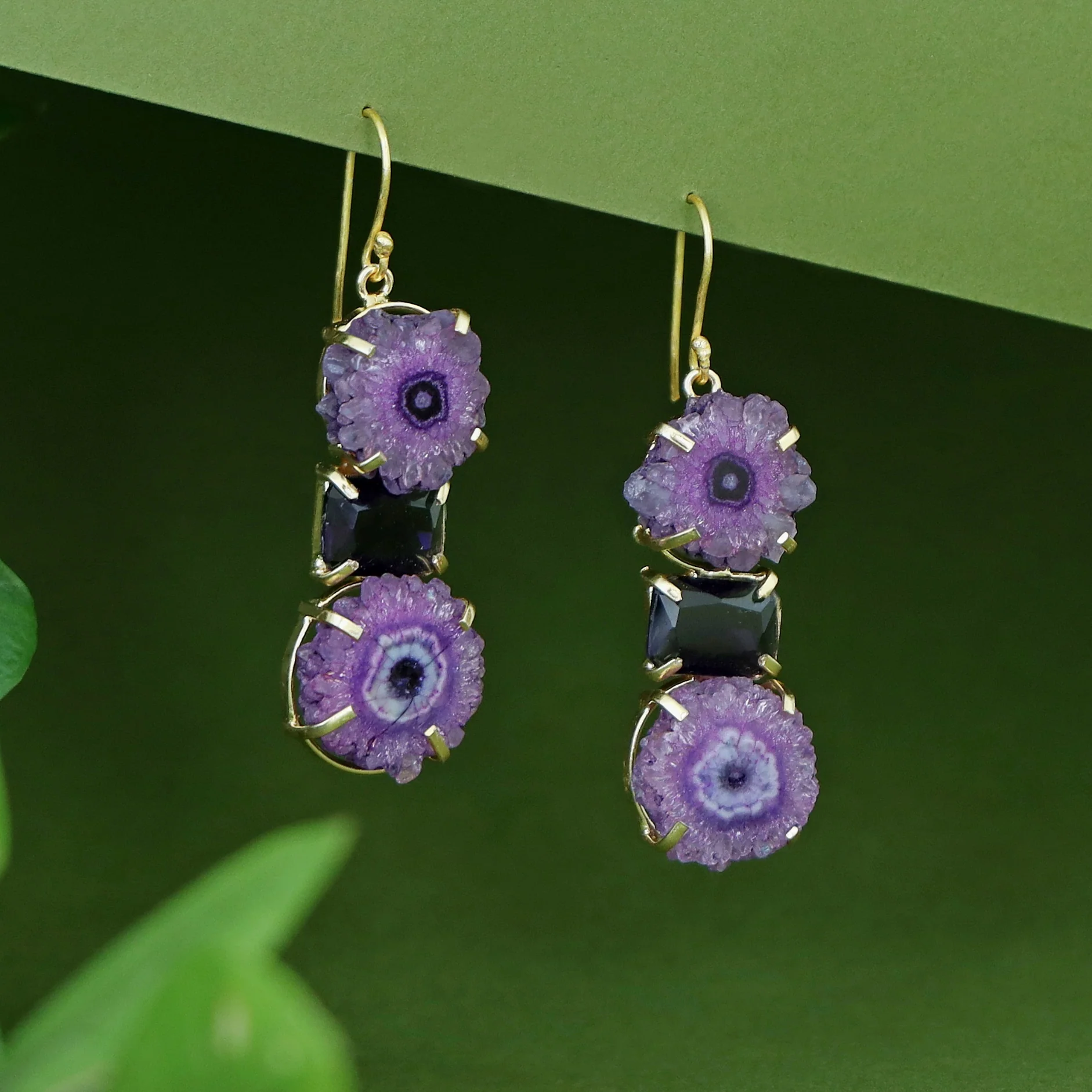 Saskia Solar Agate + Glossy Stone Drop - Image 15