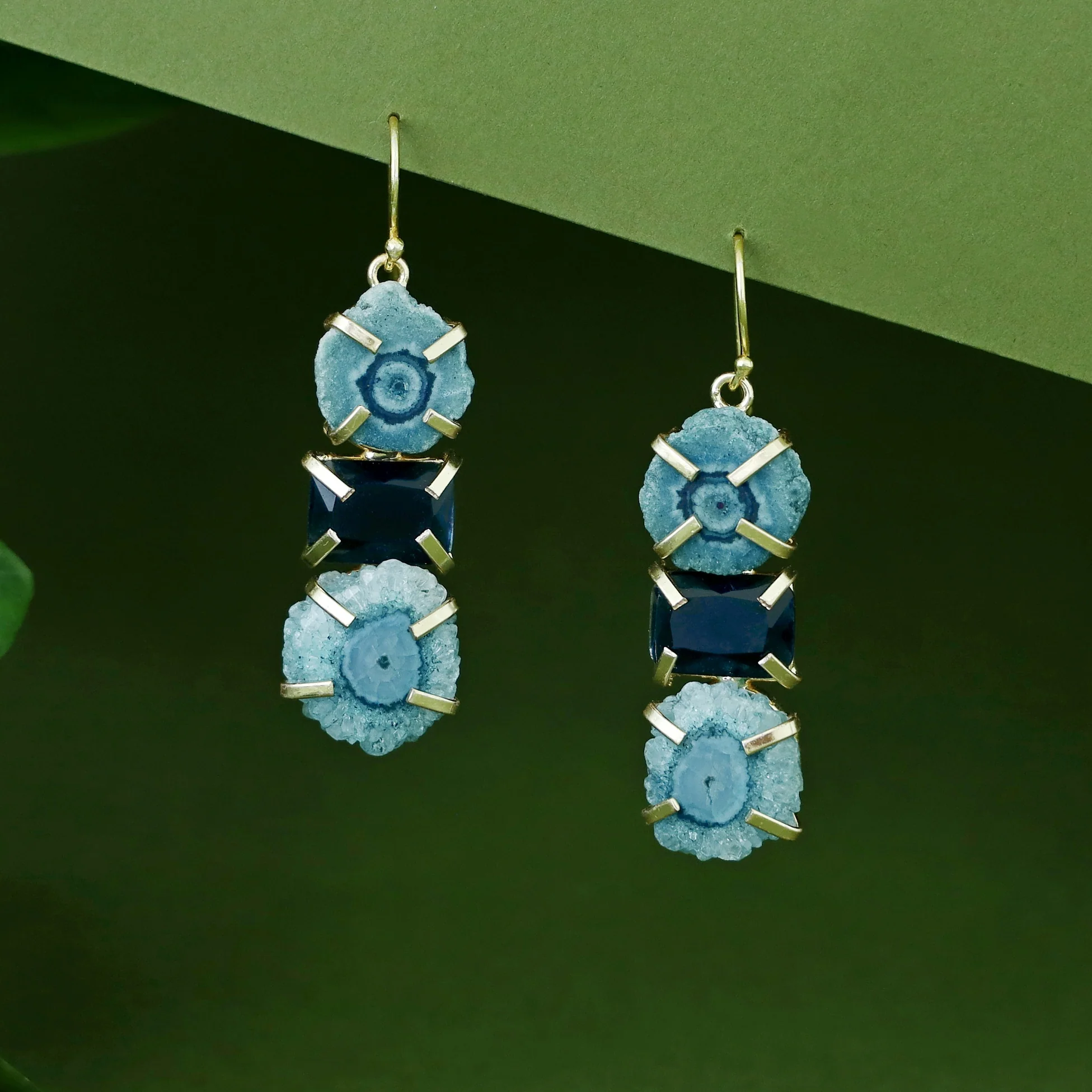 Saskia Solar Agate + Glossy Stone Drop - Image 5