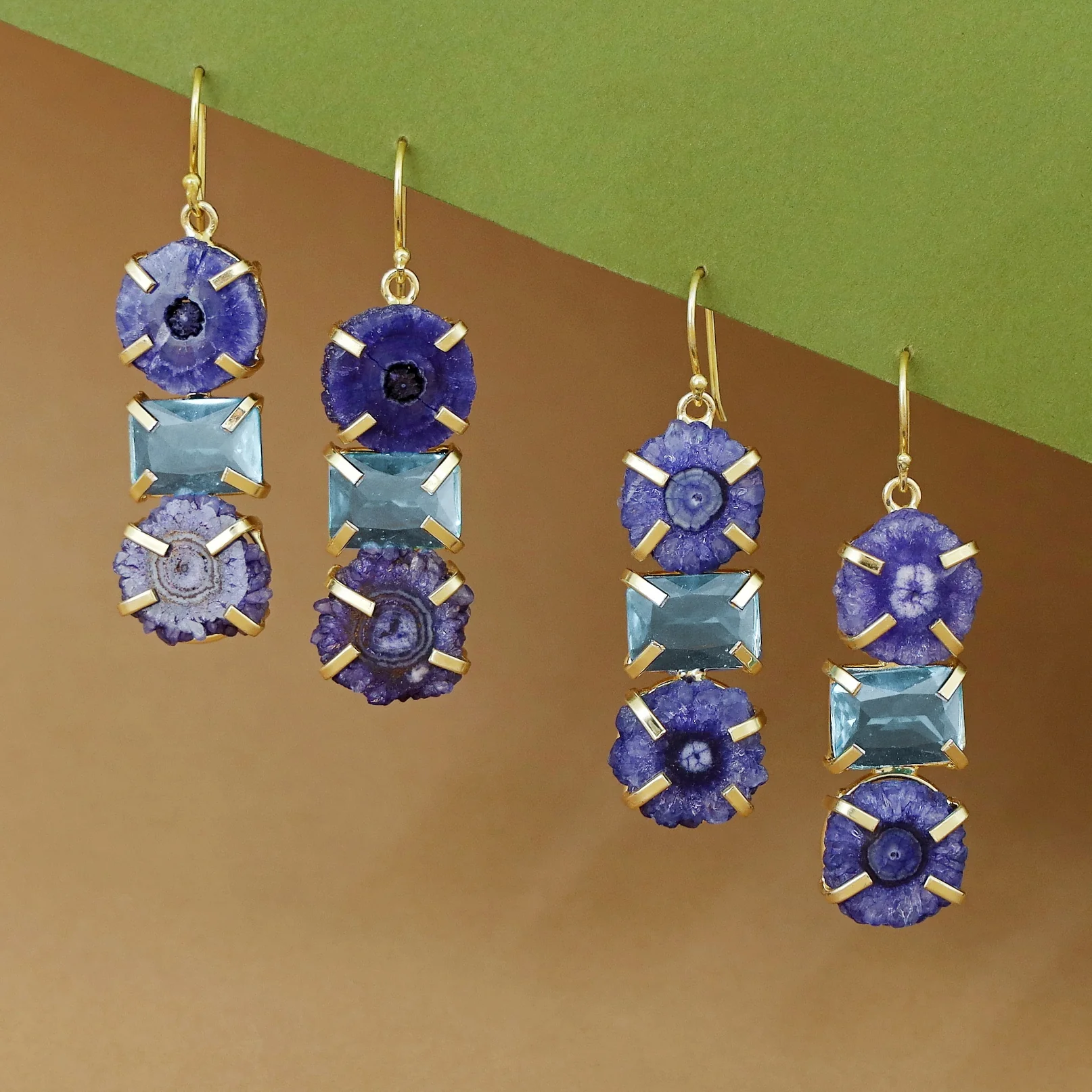 Saskia Solar Agate + Glossy Stone Drop - Image 7