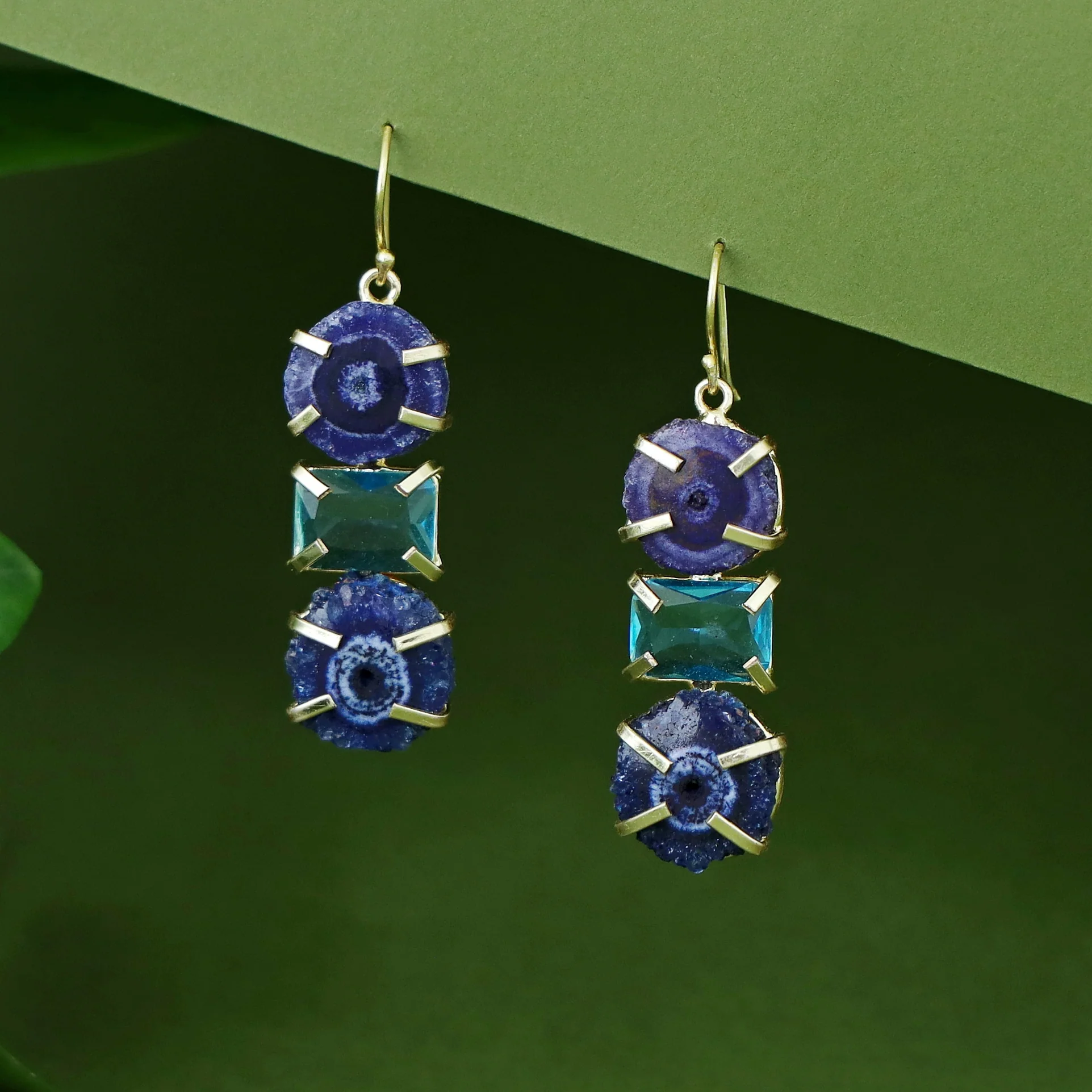 Saskia Solar Agate + Glossy Stone Drop - Image 8