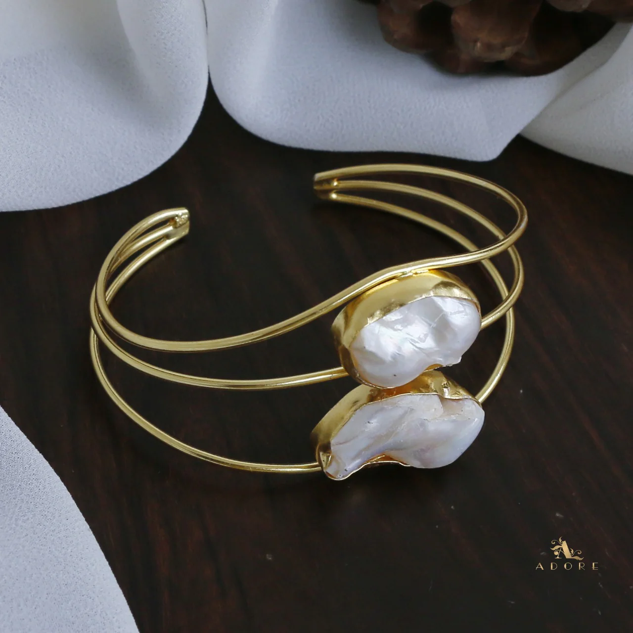 Saviya Dual Baroque Bangle - Image 3
