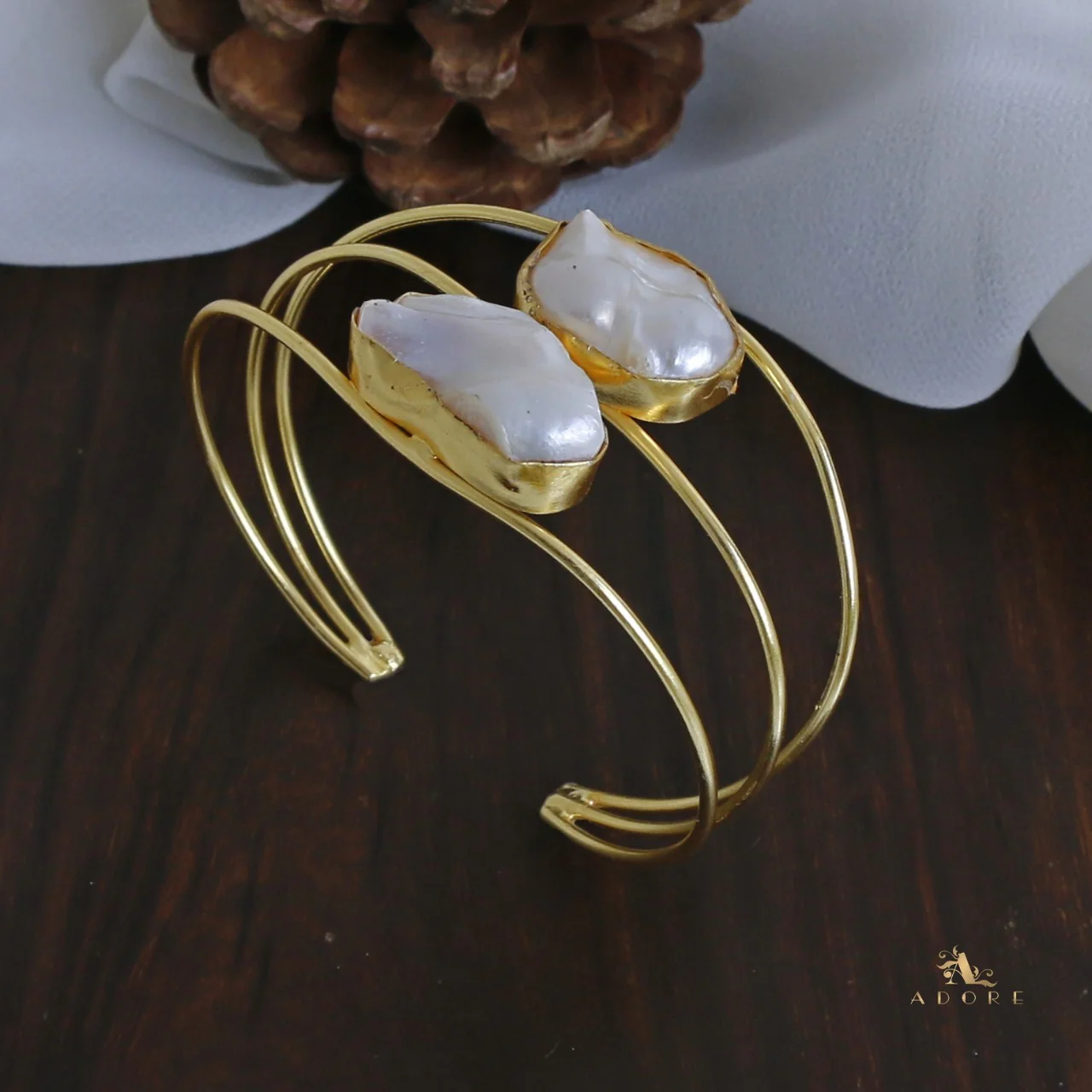 Saviya Dual Baroque Bangle - Image 4