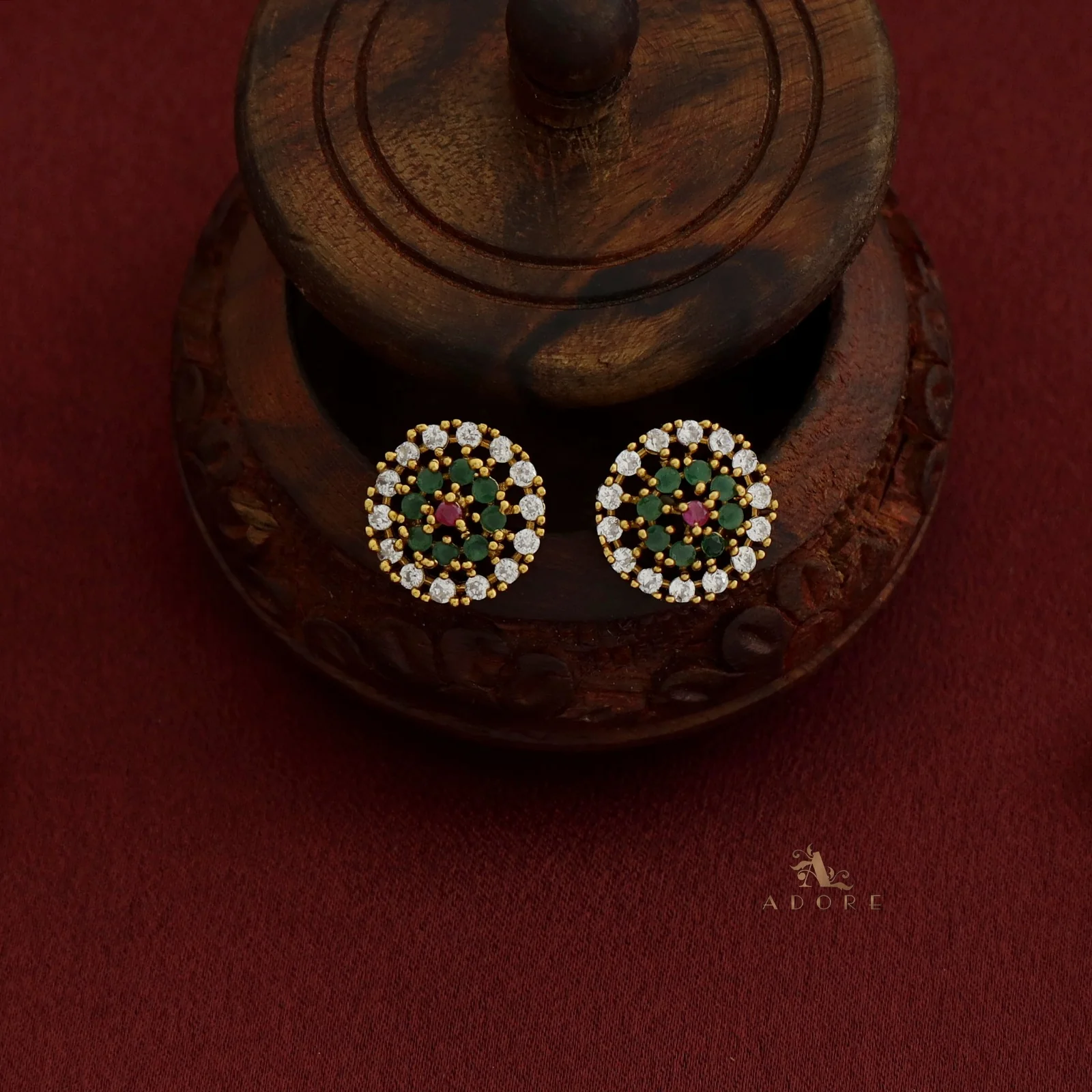 Sayali Flower AD Neckpiece With Stud - Image 20