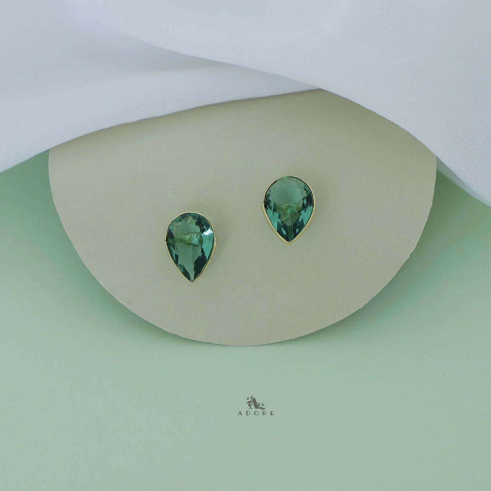 Seira Rain Drop Glossy Stud - Image 2