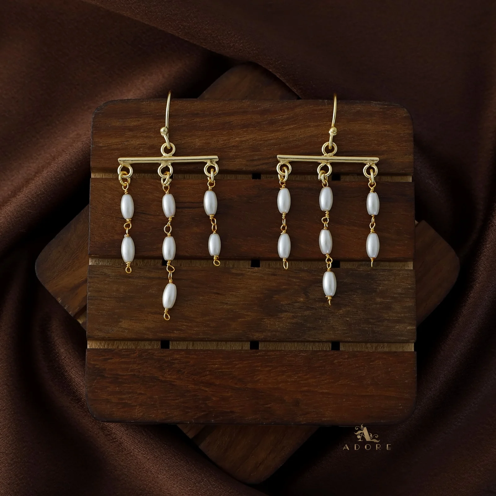 Selene Tassel White Pearl Drop - Image 2
