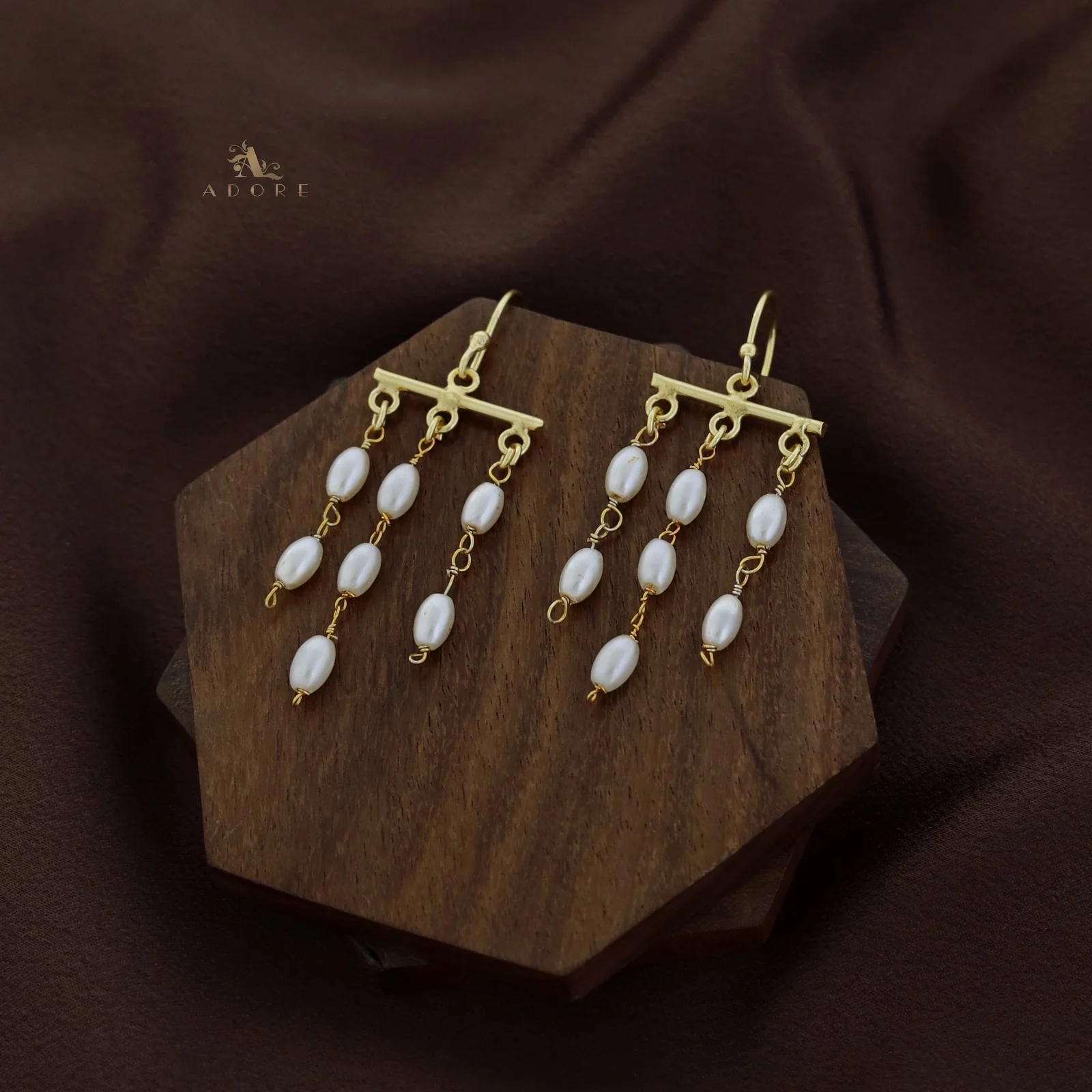 Selene Tassel White Pearl Drop - Image 3