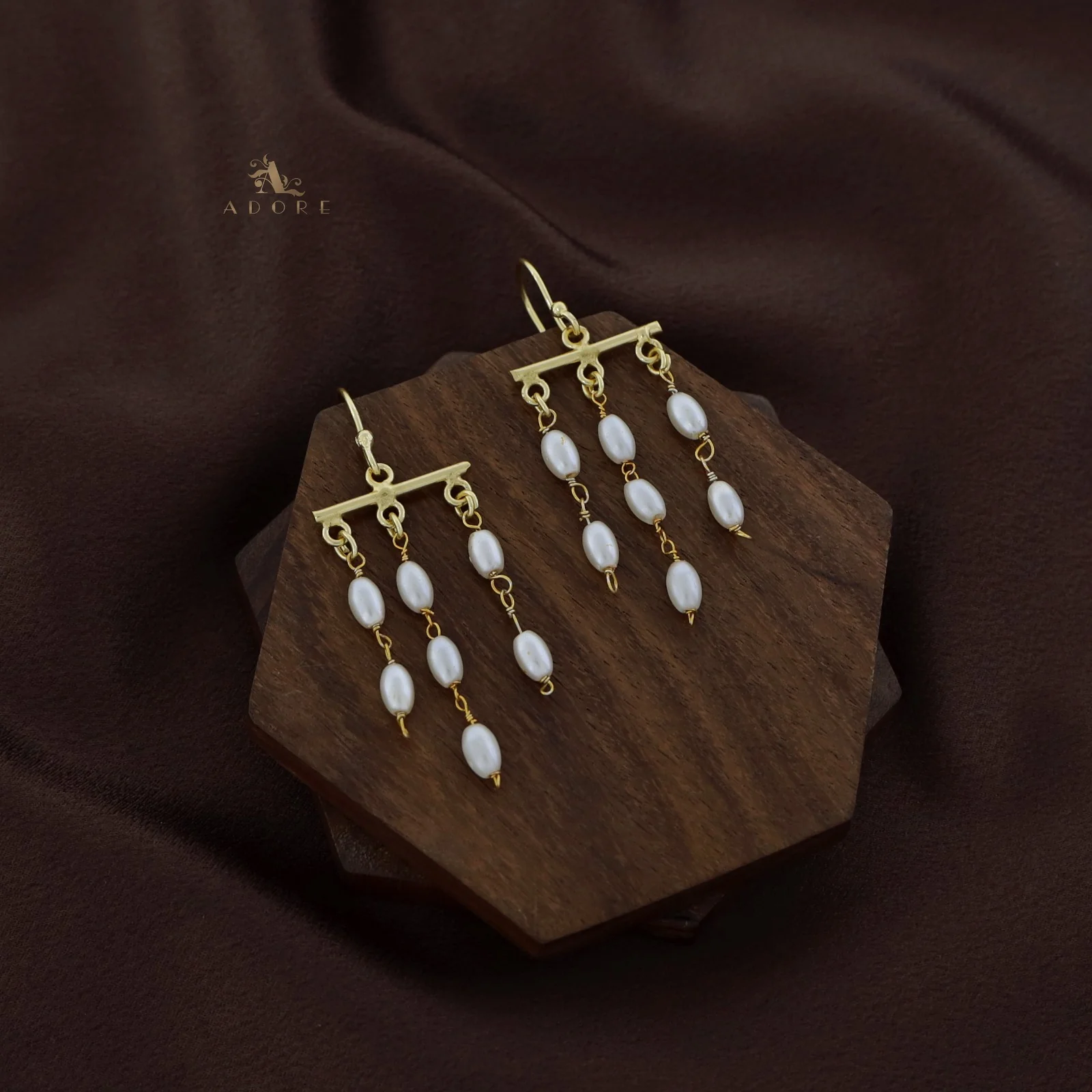 Selene Tassel White Pearl Drop - Image 4