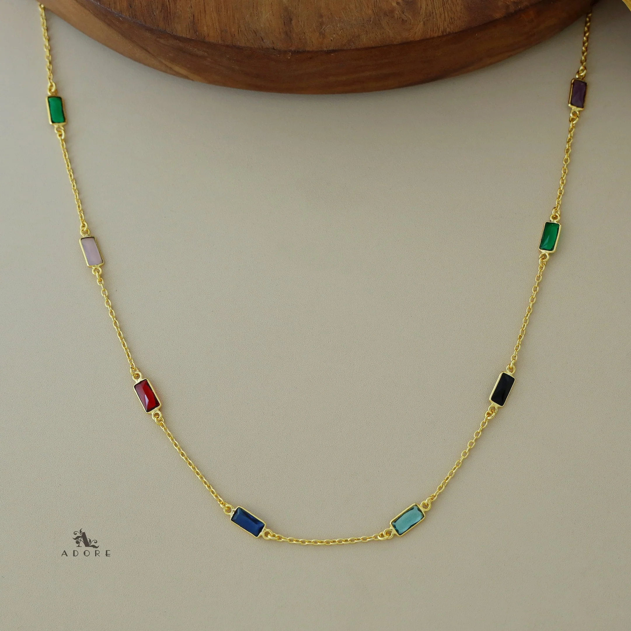 Sera Mini Rectangle Glossy Neckpiece - Image 10