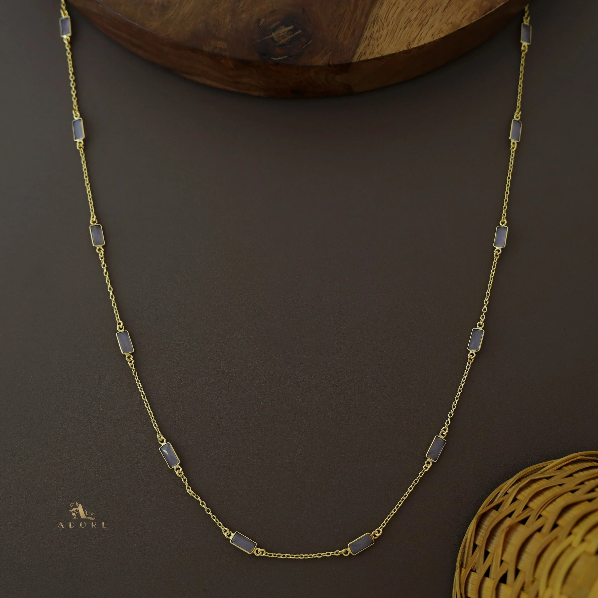Sera Mini Rectangle Glossy Neckpiece - Image 13
