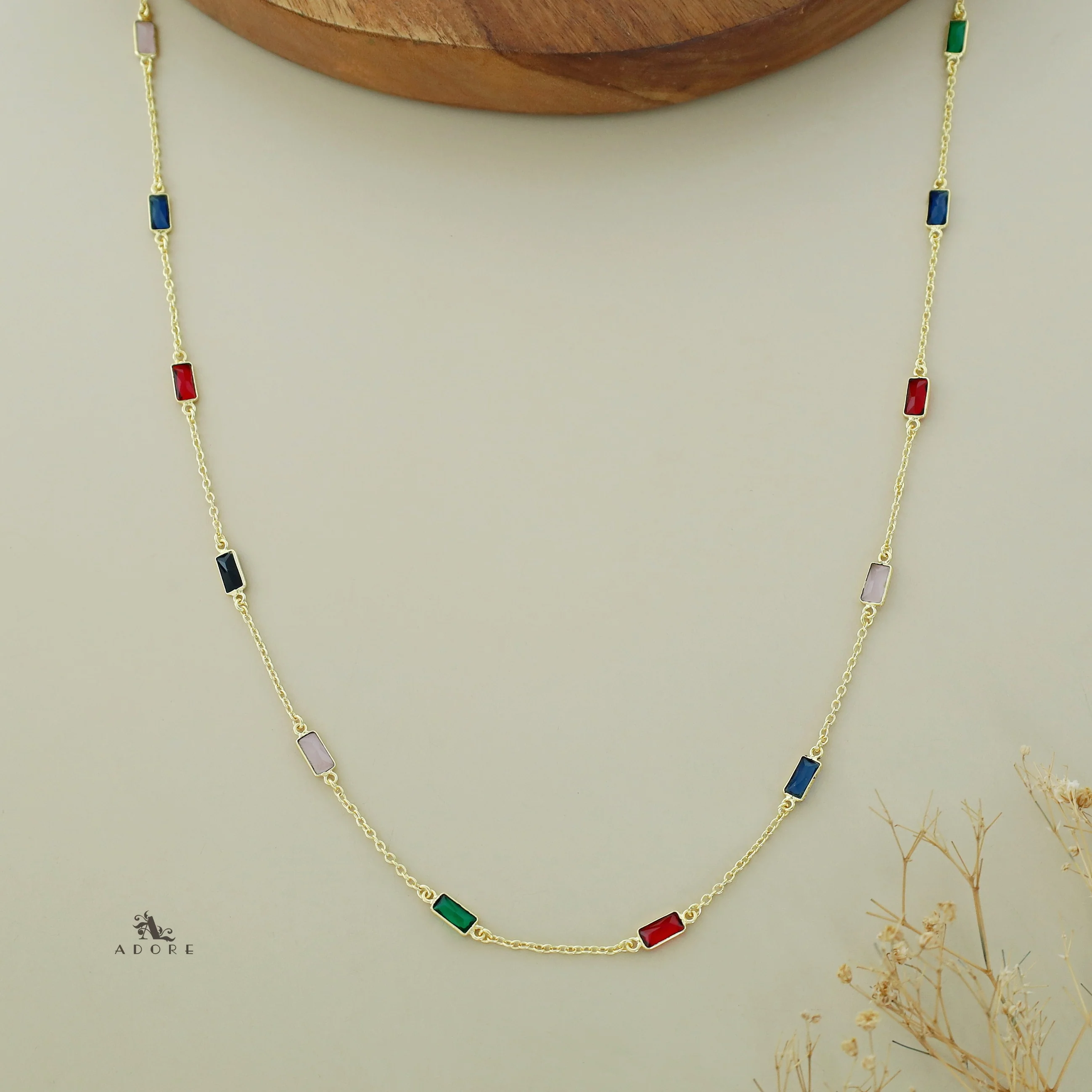 Sera Mini Rectangle Glossy Neckpiece - Image 6