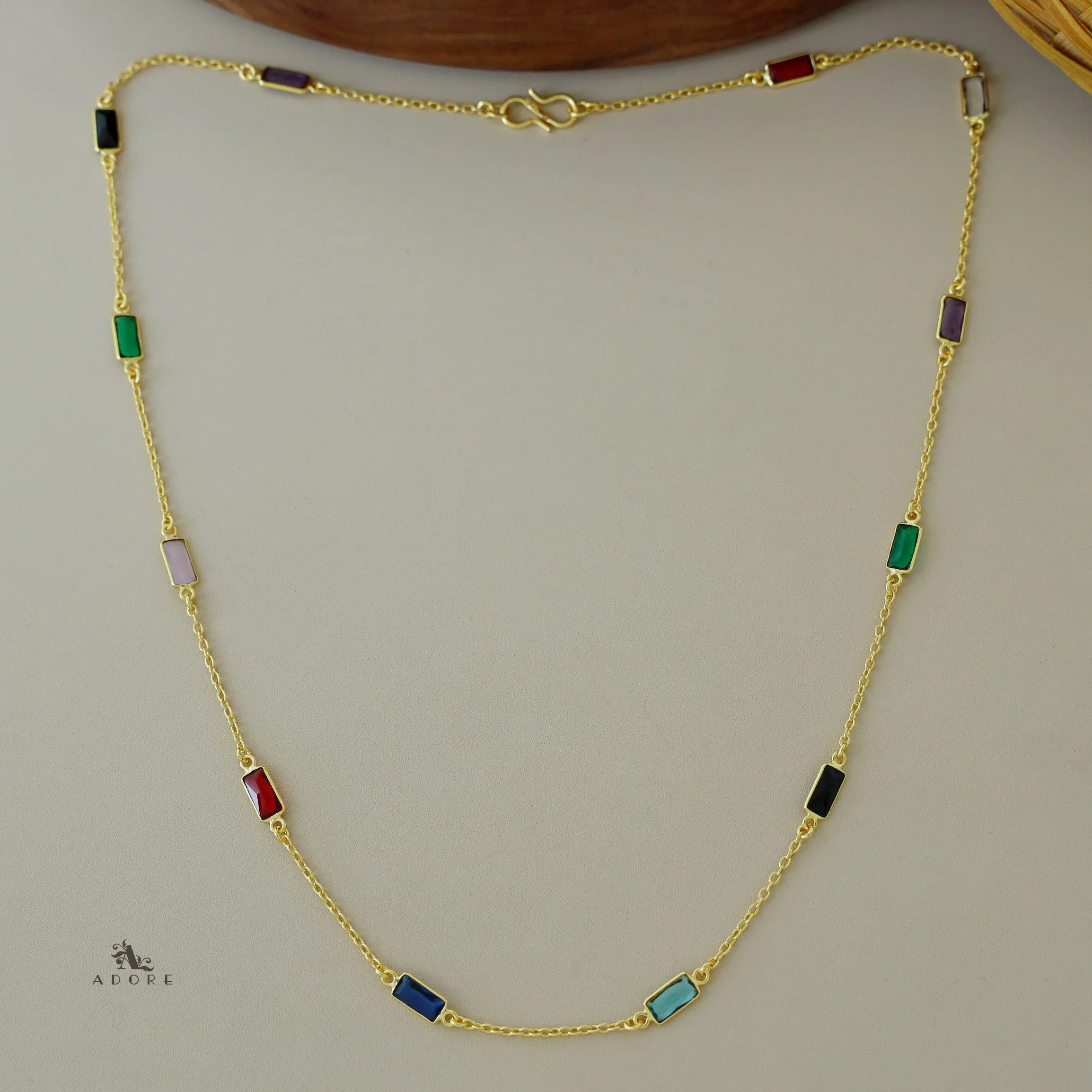 Sera Mini Rectangle Glossy Neckpiece - Image 7