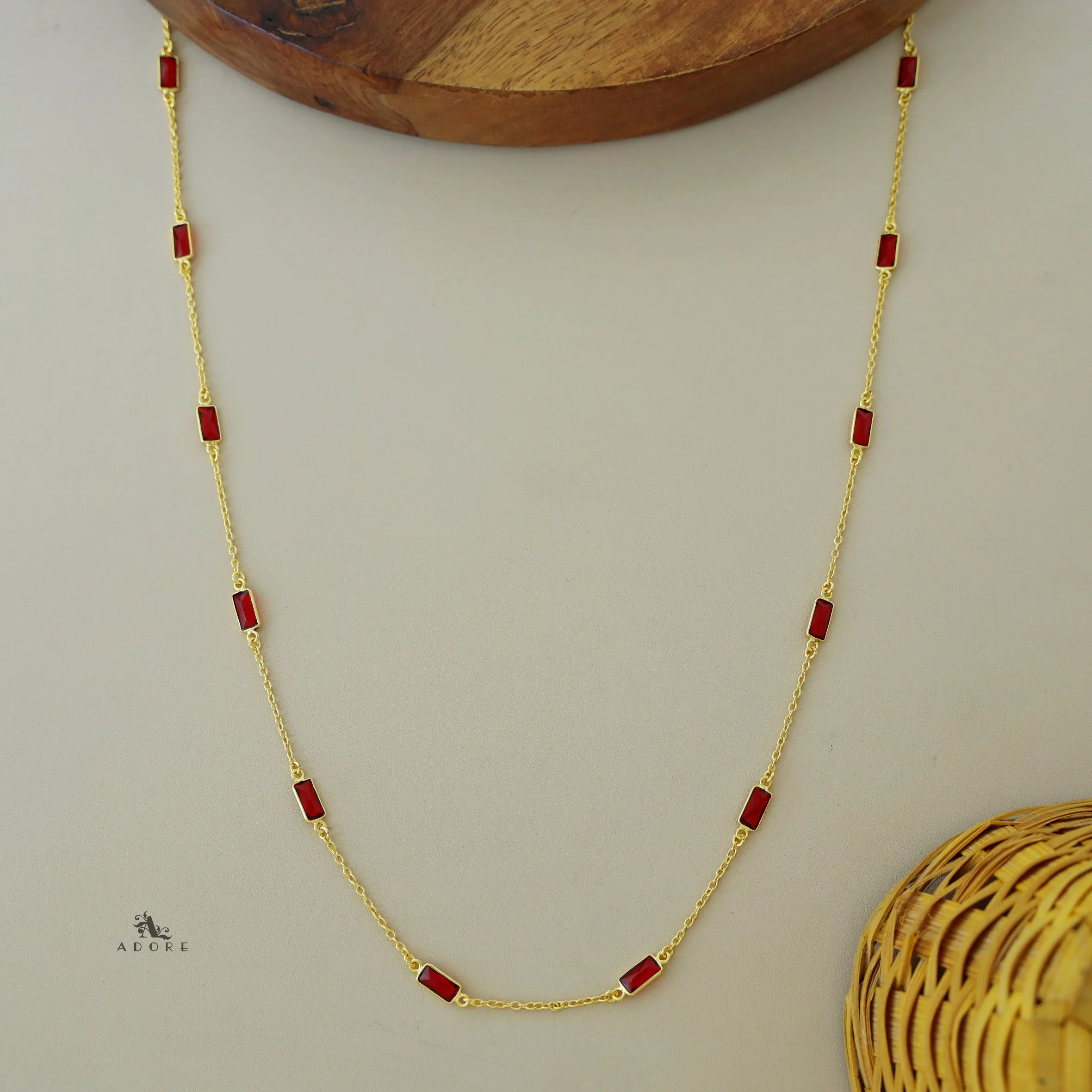 Sera Mini Rectangle Glossy Neckpiece - Image 8