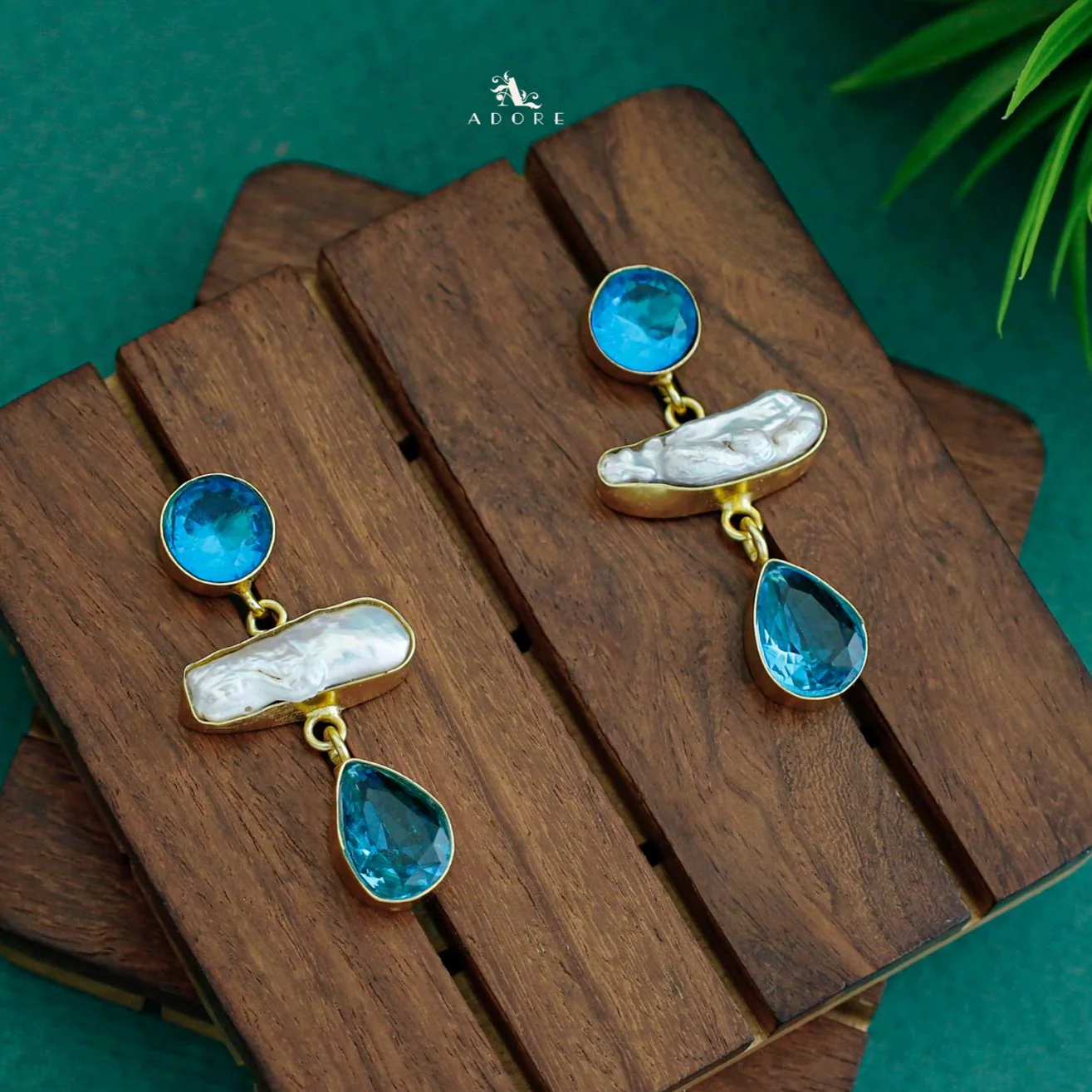 Seren Glossy Round Baroque Dew Drop Earring - Image 7