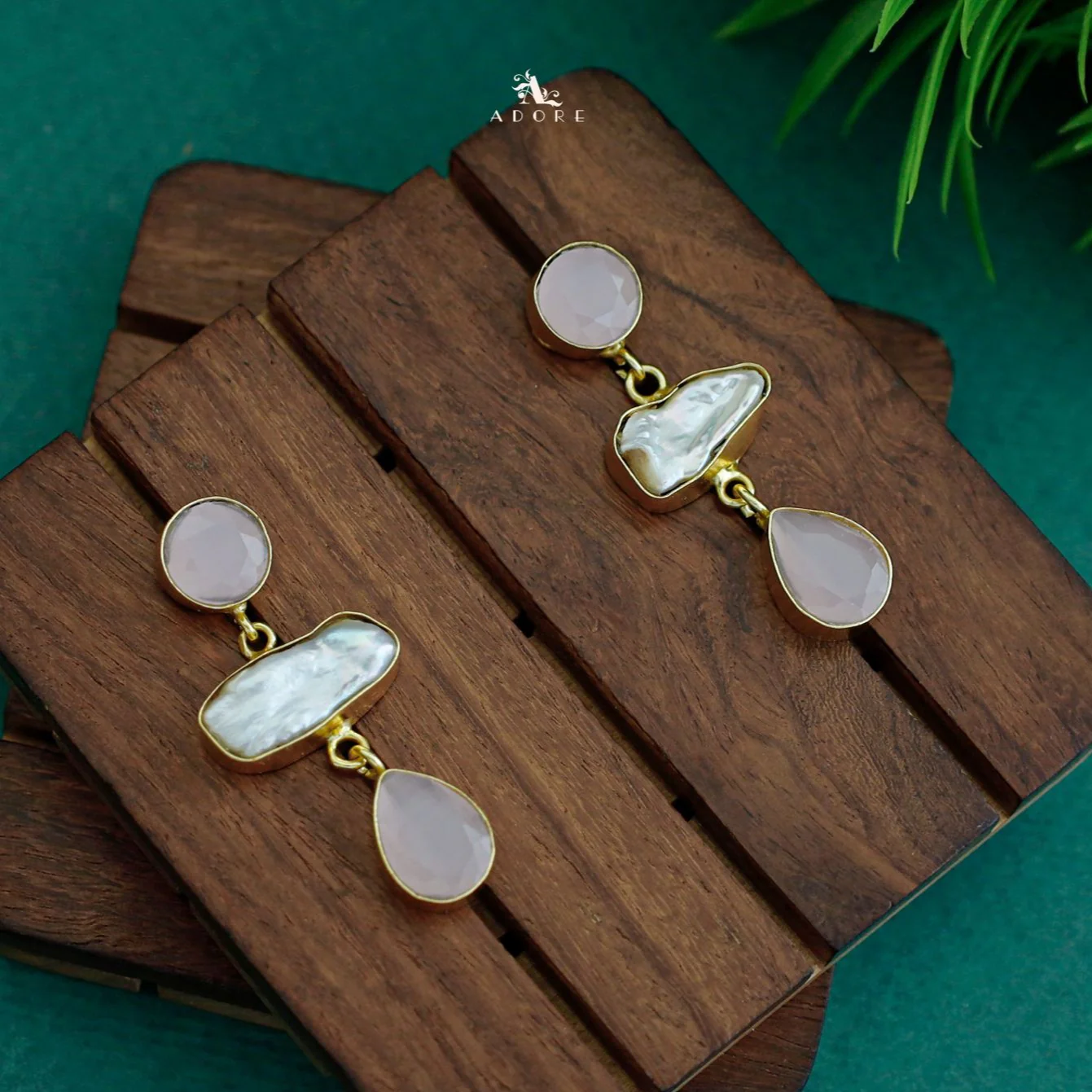 Seren Glossy Round Baroque Dew Drop Earring - Image 8
