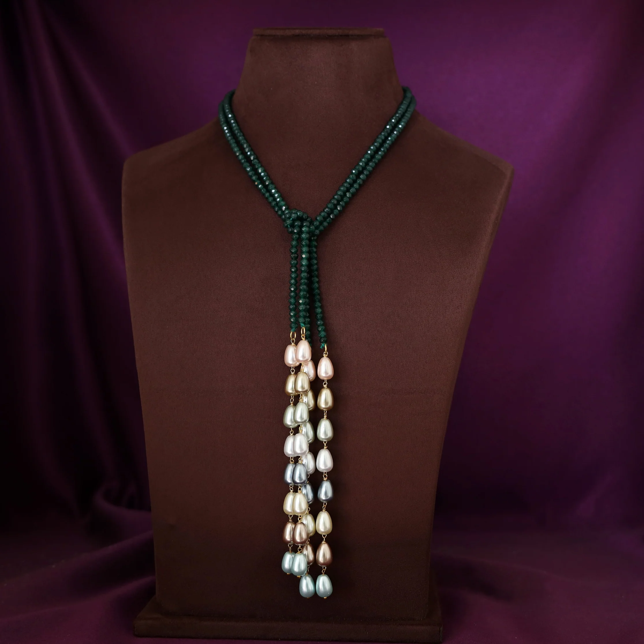 Serena Beaded Pearl 2 In 1 Neckpiece - Image 10