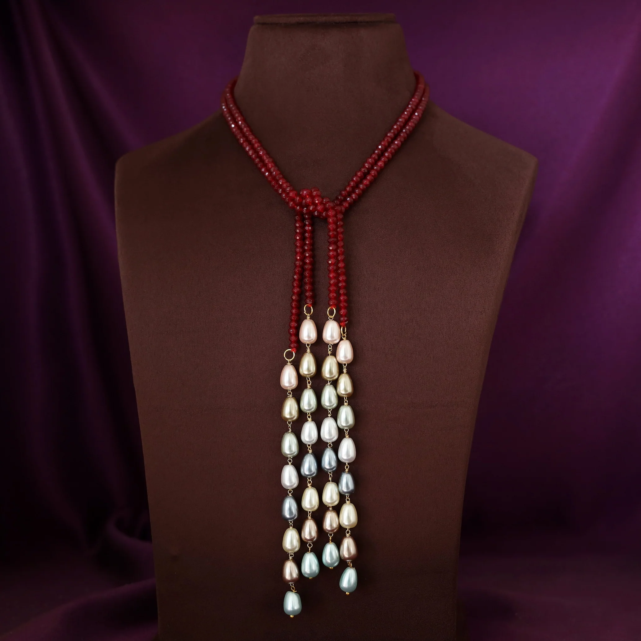 Serena Beaded Pearl 2 In 1 Neckpiece - Image 11