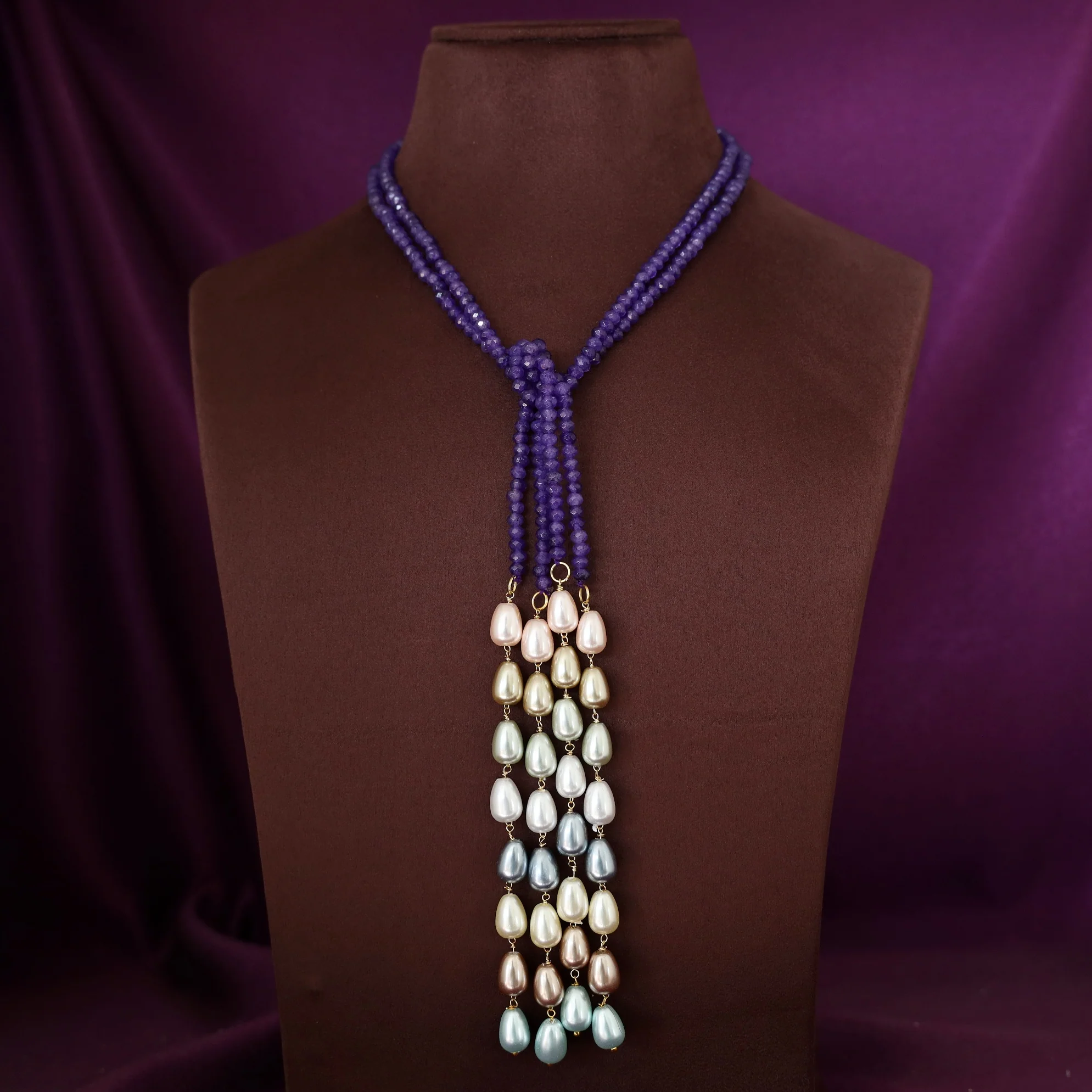Serena Beaded Pearl 2 In 1 Neckpiece - Image 12