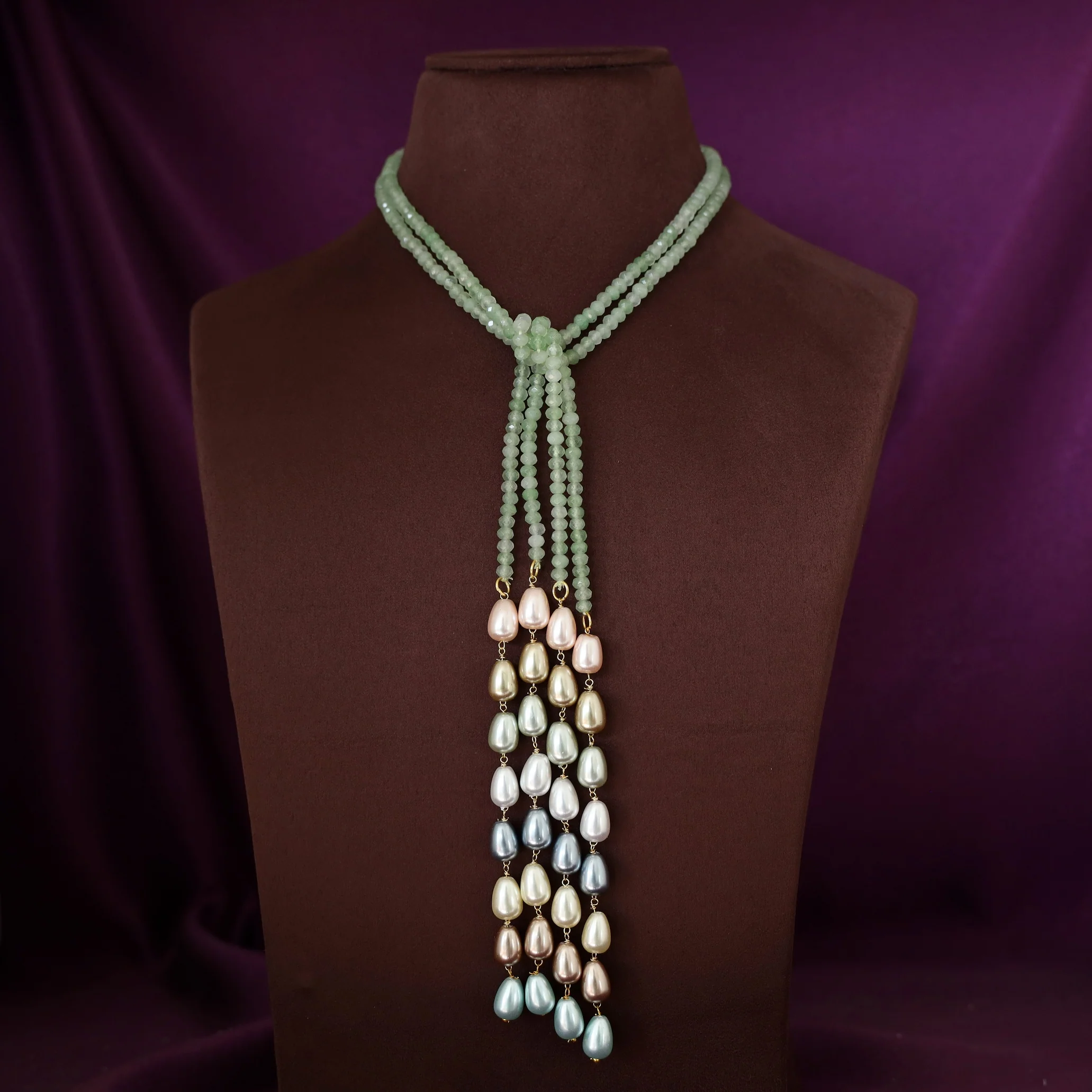 Serena Beaded Pearl 2 In 1 Neckpiece - Image 13