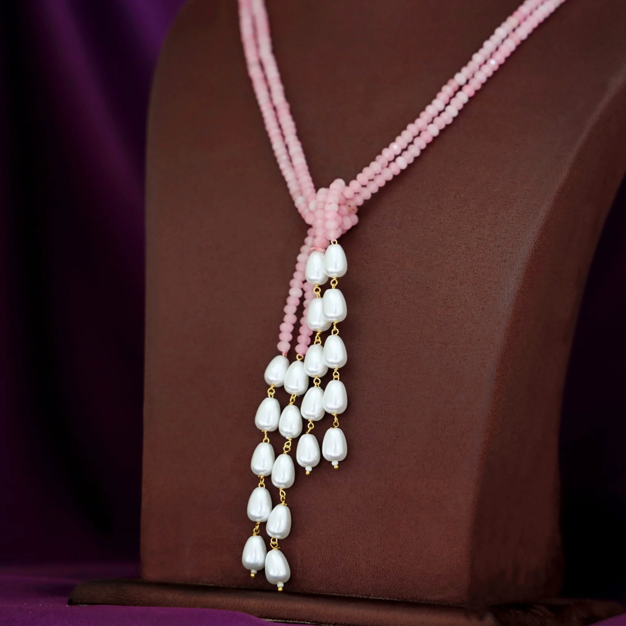 Serena Beaded Pearl 2 In 1 Neckpiece - Image 7