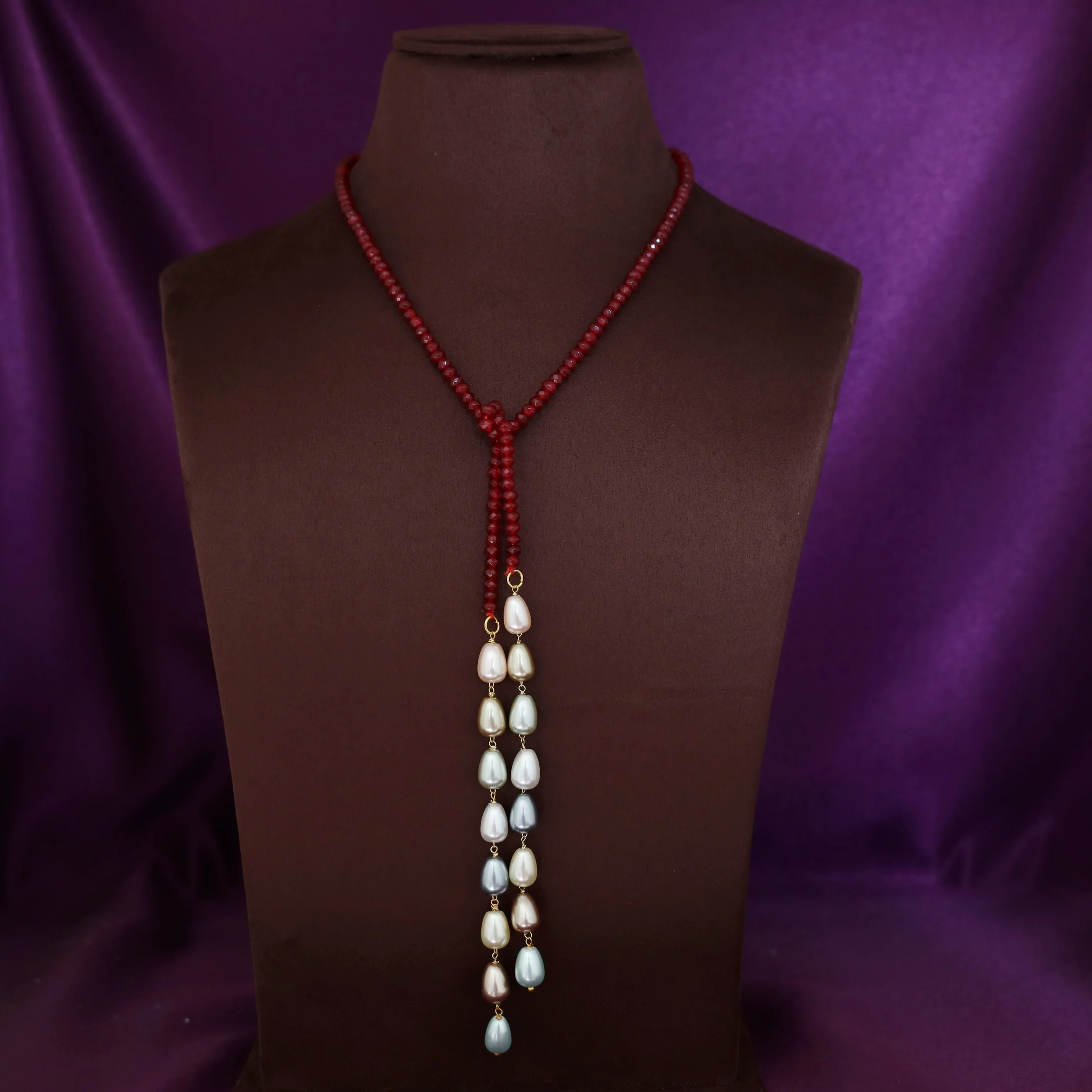 Serena Single Beaded Pearl Neckpiece - Image 10