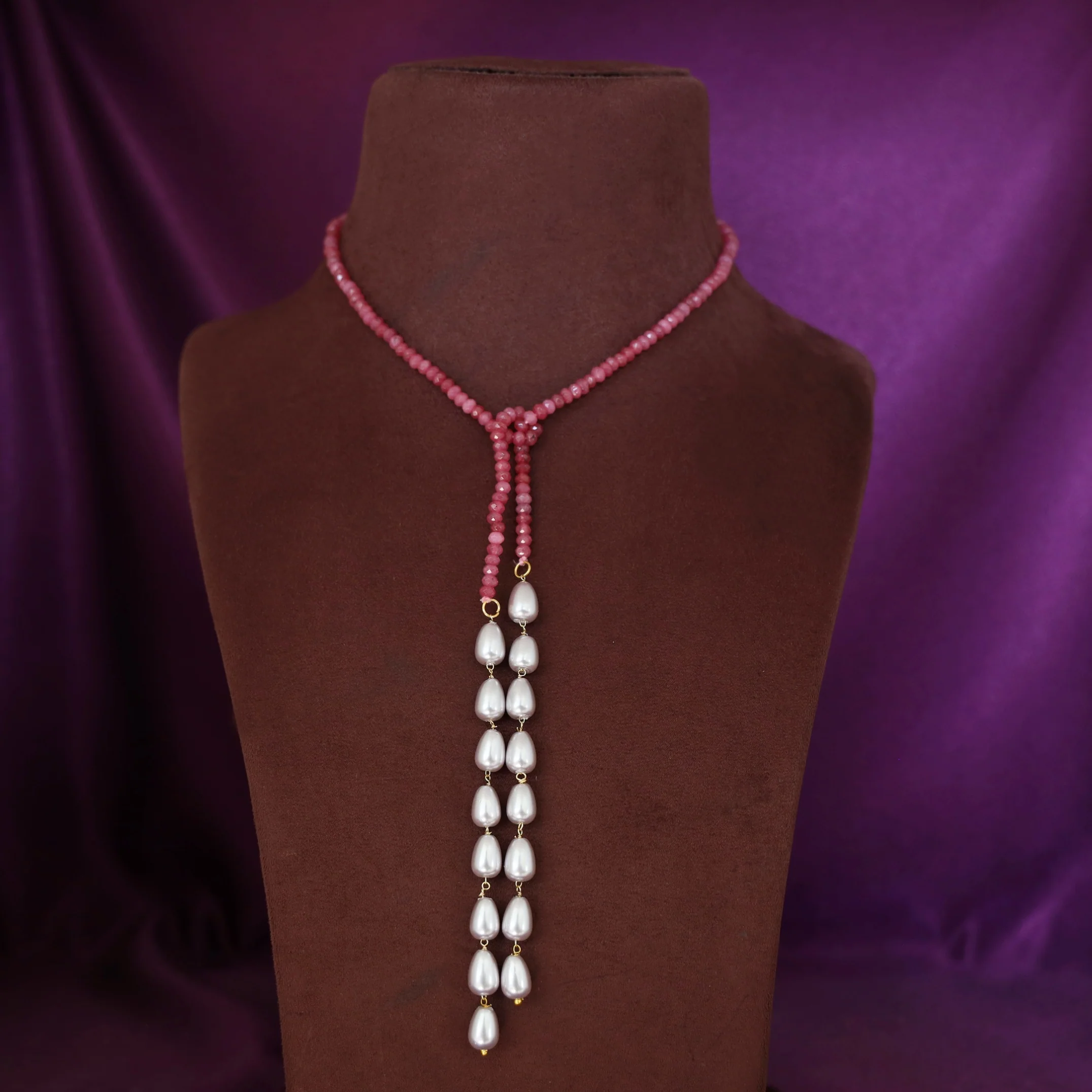 Serena Single Beaded Pearl Neckpiece - Image 13