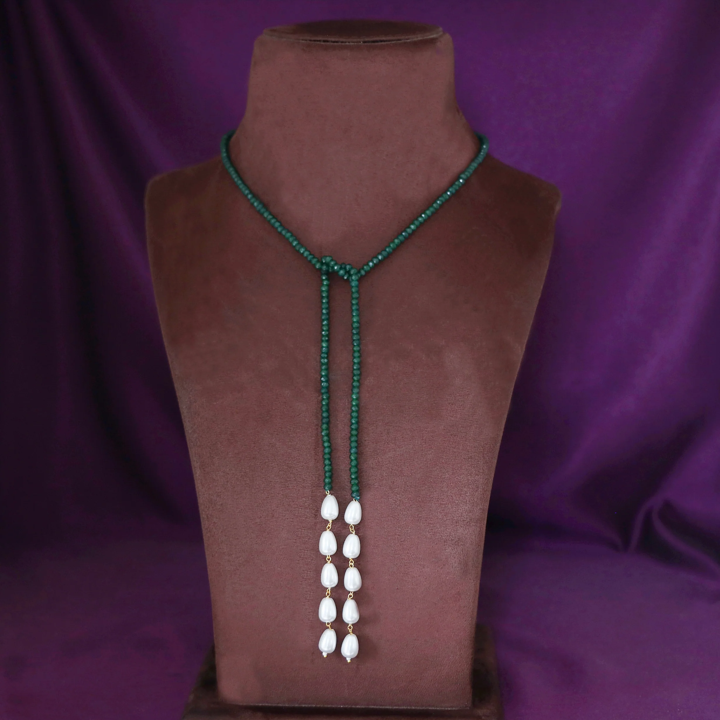 Serena Single Beaded Pearl Neckpiece - Image 2