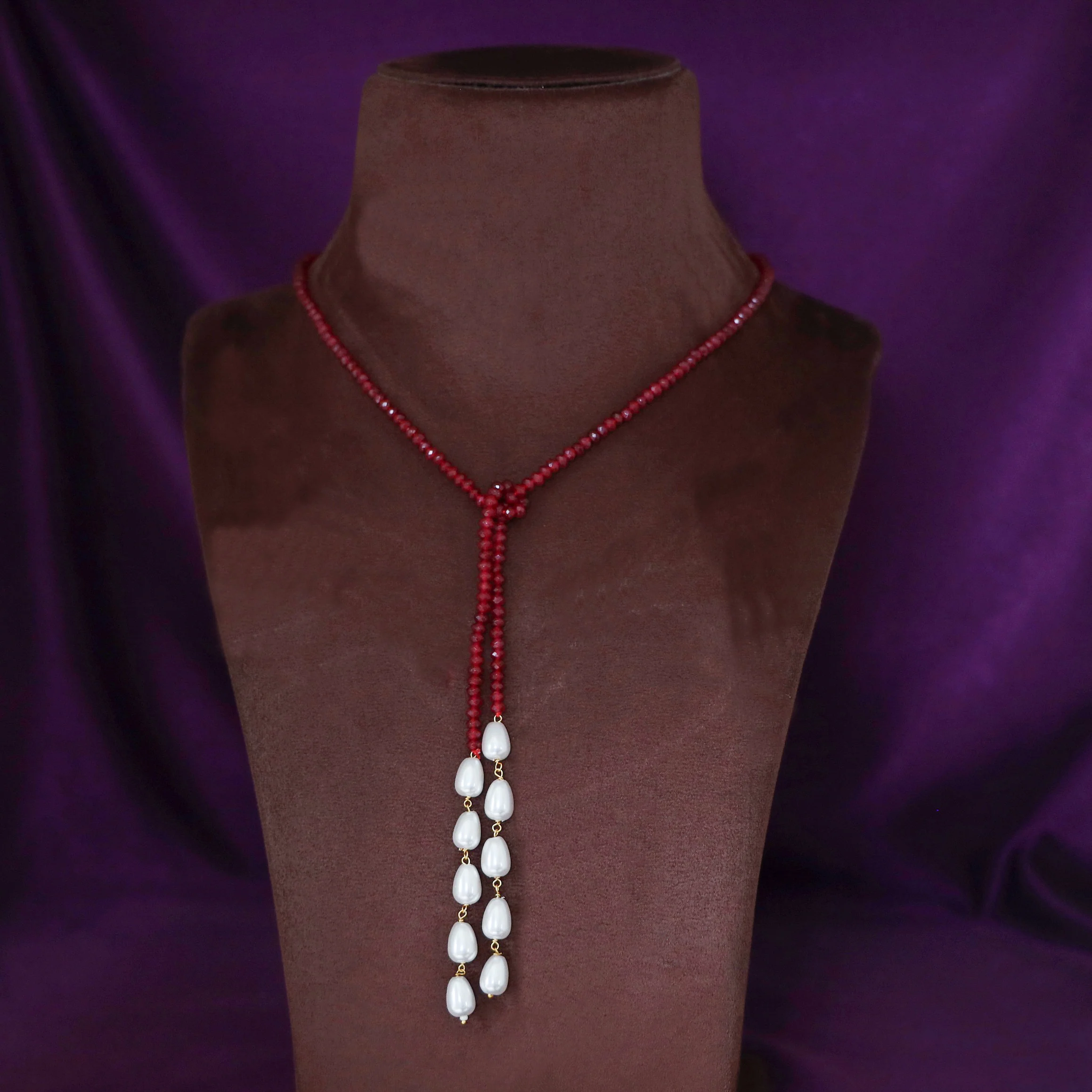 Serena Single Beaded Pearl Neckpiece - Image 3