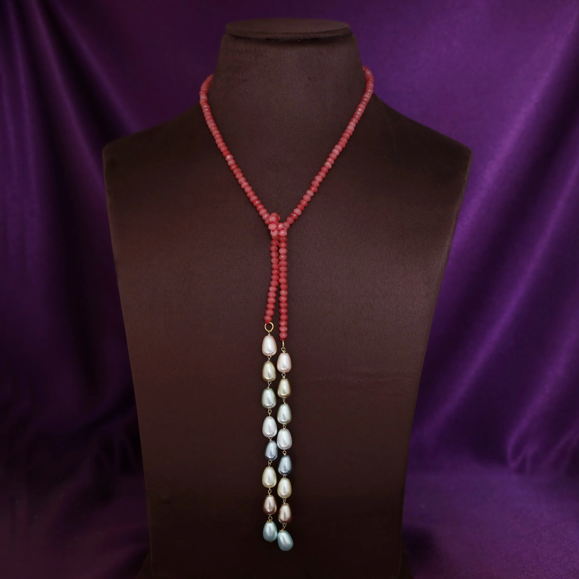 Serena Single Beaded Pearl Neckpiece - Image 9