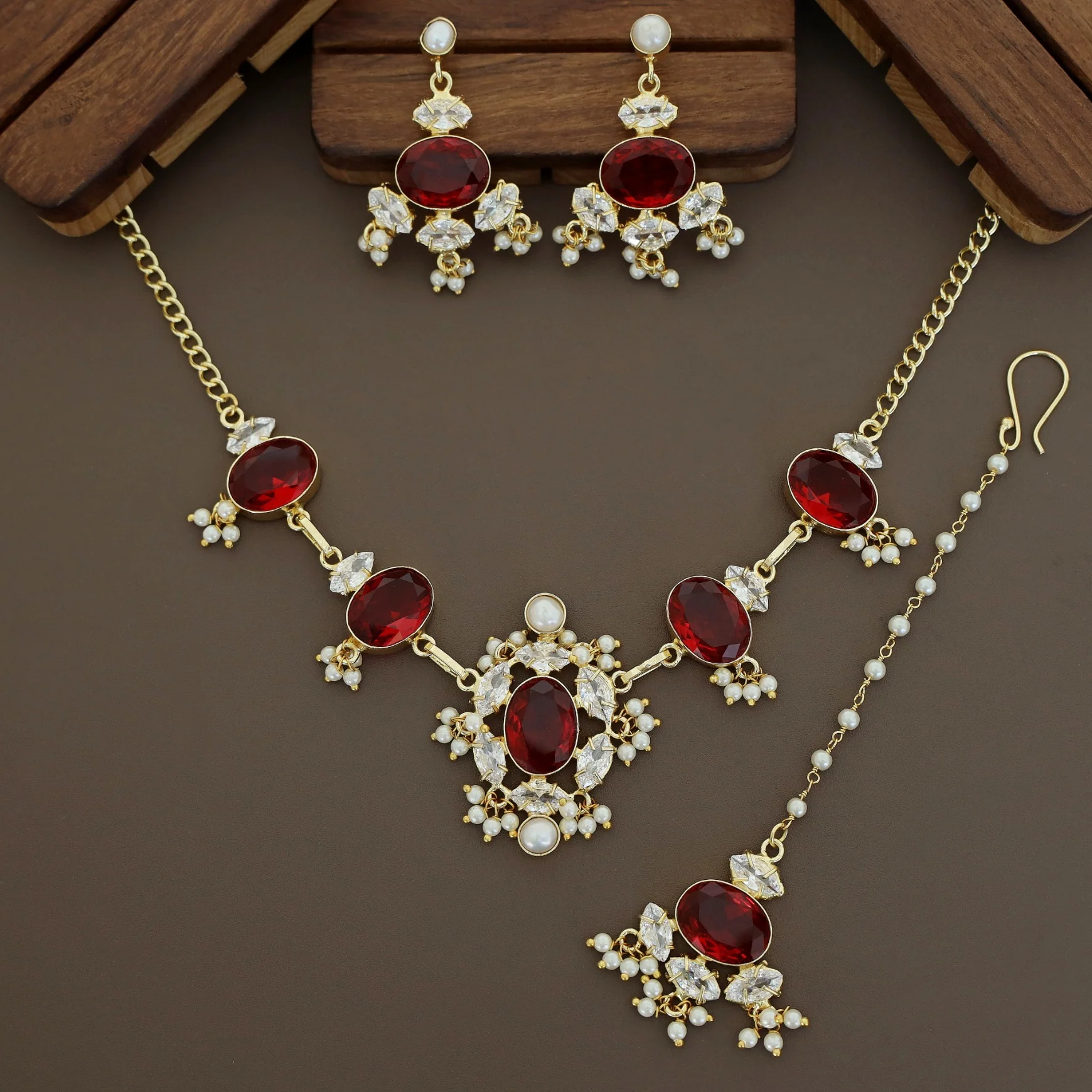 Serenity Golden Pearl Oval Glossy Combo - Image 3