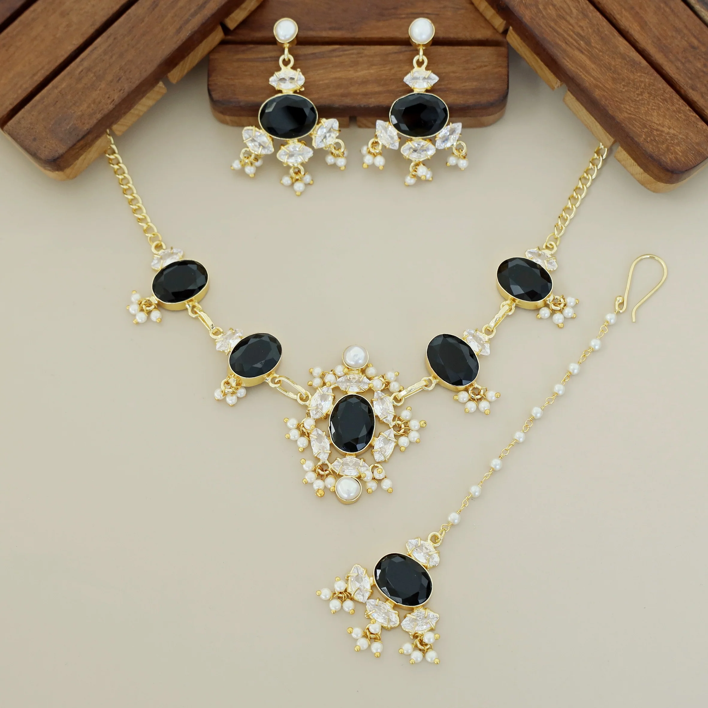 Serenity Golden Pearl Oval Glossy Combo - Image 7