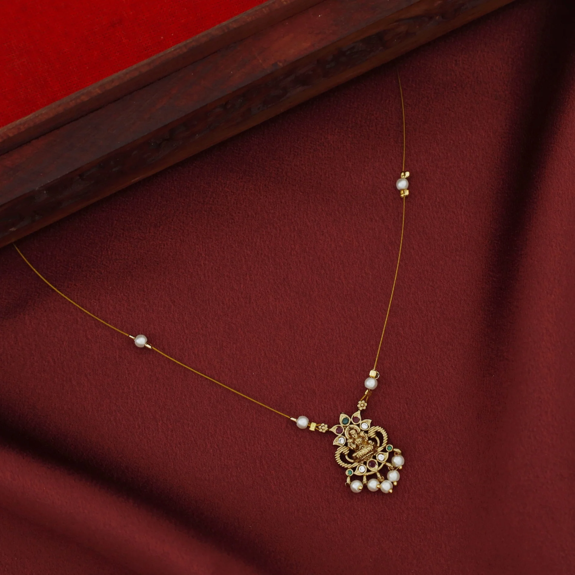 Shadvika Devi Pearl String Neckpiece - Image 2