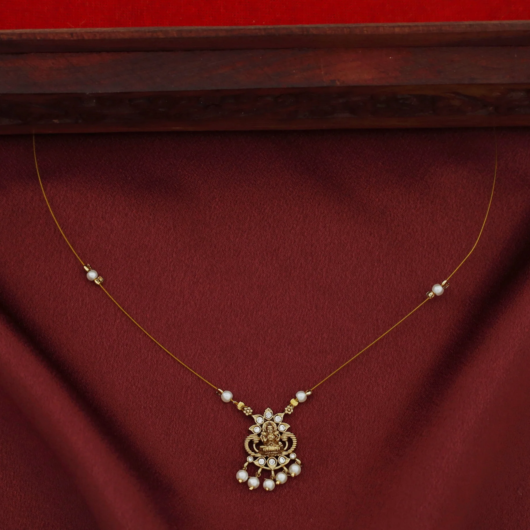 Shadvika Devi Pearl String Neckpiece - Image 3