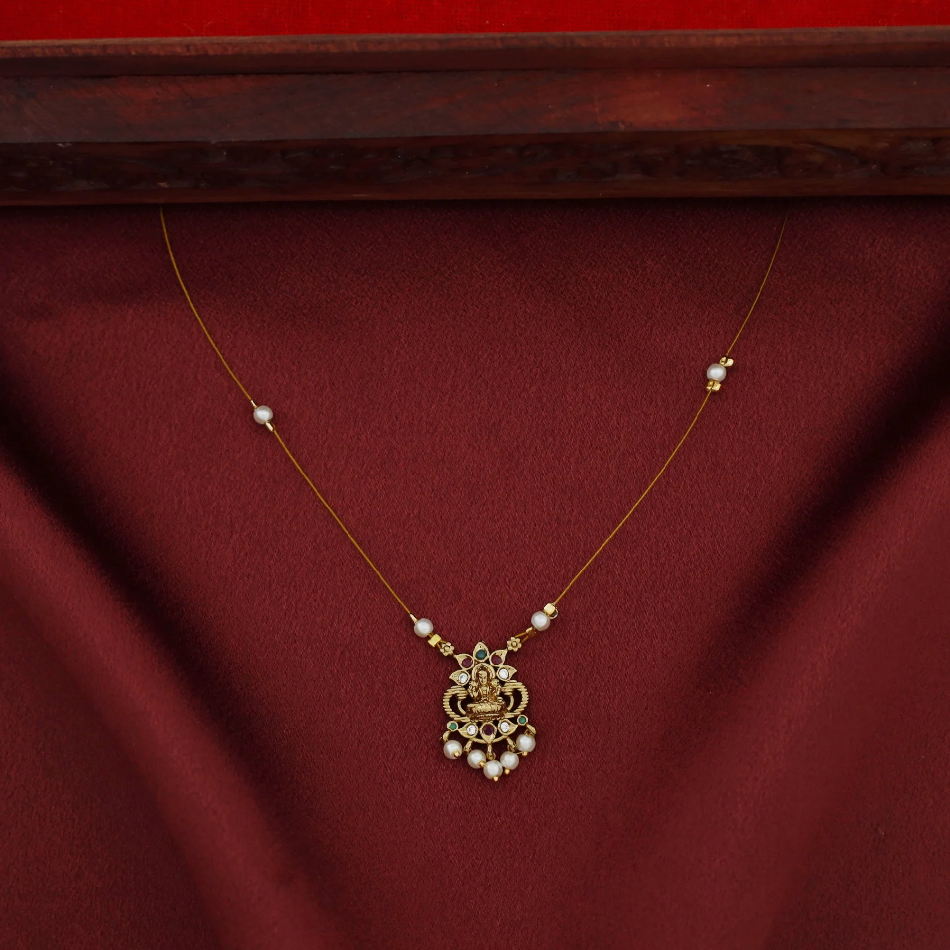 Shadvika Devi Pearl String Neckpiece - Image 4