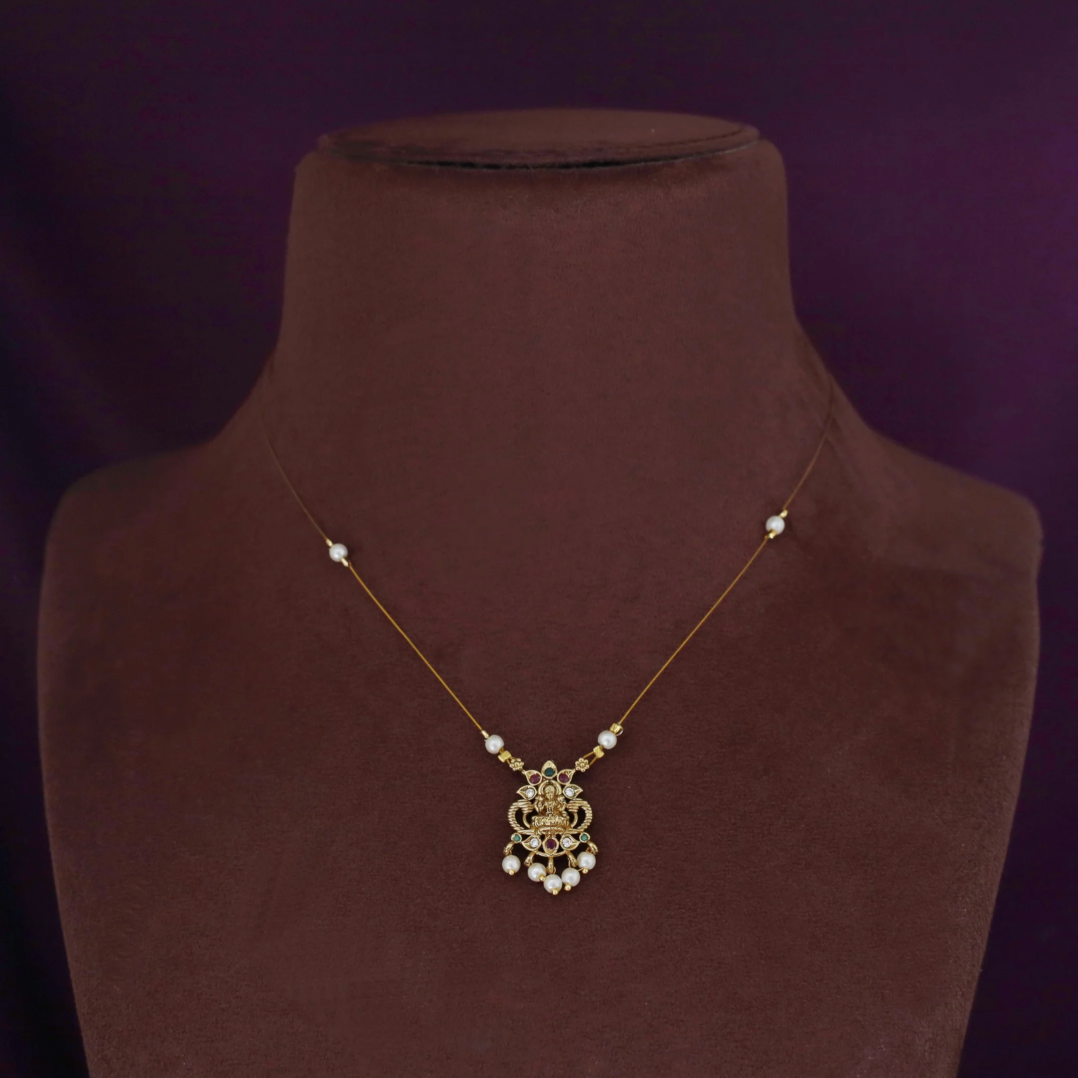 Shadvika Devi Pearl String Neckpiece - Image 6
