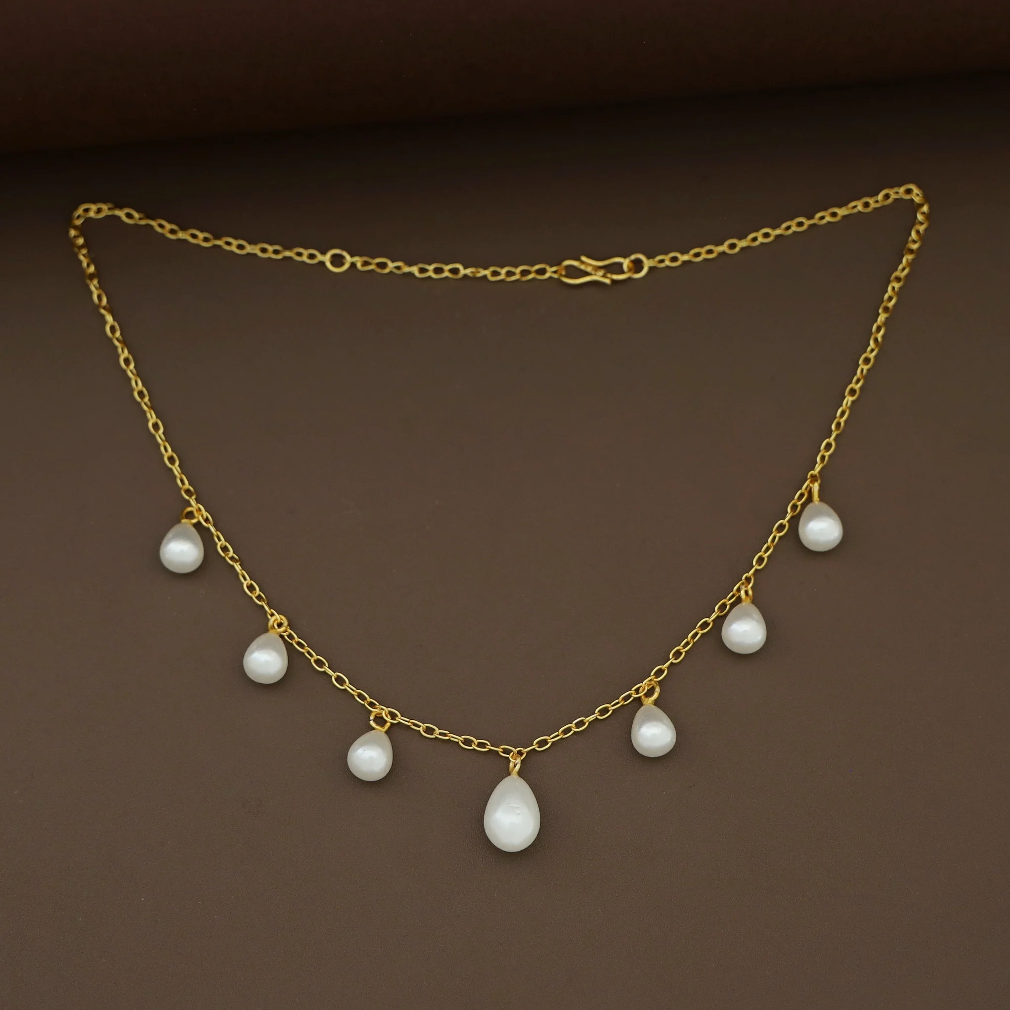 Shima Golden Chainy Novalta Pearl Neckpiece - Image 4
