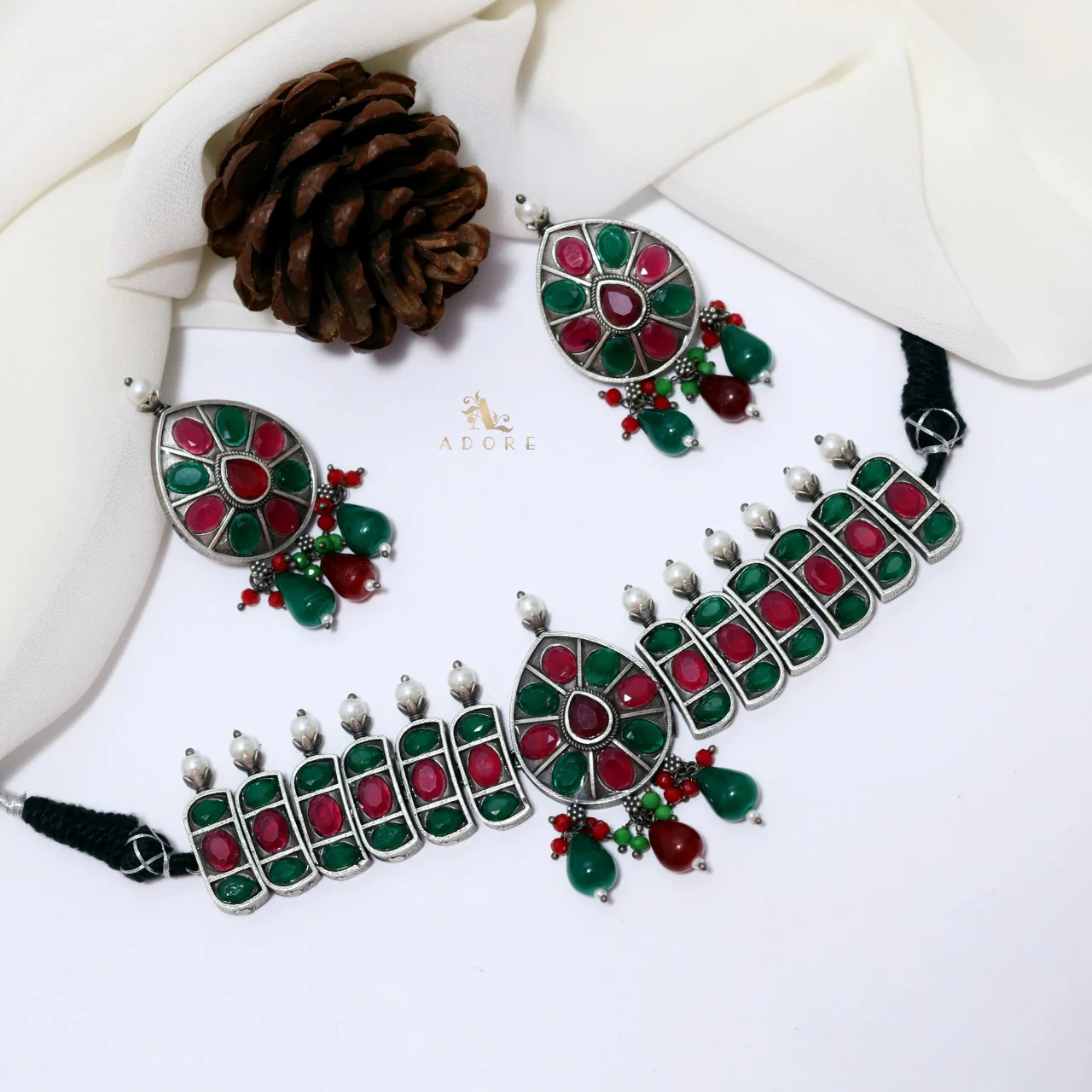Shubhagni Choker With Earring - Image 3