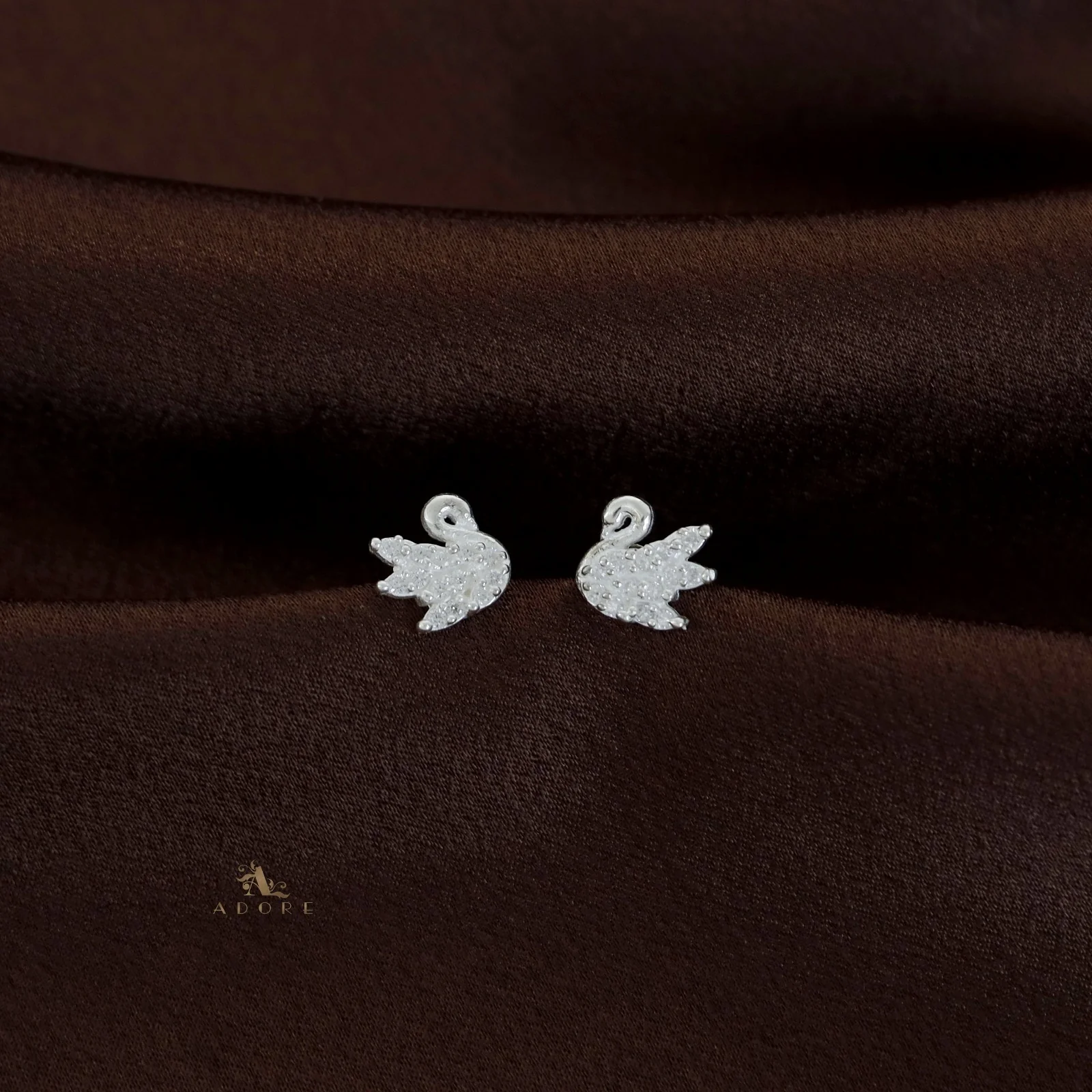 Silver Swan Stud - 925 Sterling Silver - Image 3